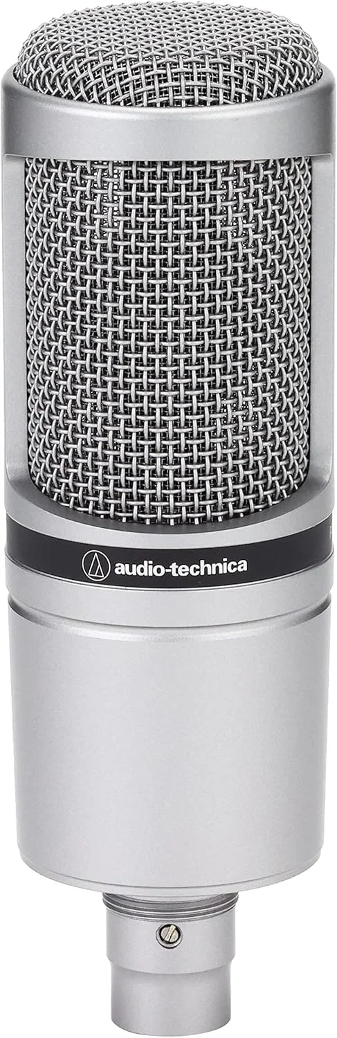 میکروفون کاندنسر کاردیوئید نقره ای Audio-Technica 2020GM