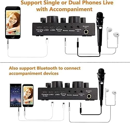 میکروفون کاندنسر DEVICE OF URBAN INFOTECH BM 800 به همراه کارت صدای V8، تجهیزات کامل استودیوی ضبط صدا، میکسر صوتی خارجی V8 به همراه میکروفون برای خوانندگی، پخش زنده و یوتیوبرها میکروفون کاندنسر DEVICE OF URBAN INFOTECH BM 800 به همراه کارت صدای V8، تجهیزات کامل استودیوی ضبط صدا، میکسر صوتی خارجی V8 به همراه میکروفون برای خوانندگی، پخش زنده و یوتیوبرها