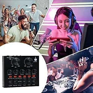 میکروفون کاندنسر DEVICE OF URBAN INFOTECH BM 800 به همراه کارت صدای V8، تجهیزات کامل استودیوی ضبط صدا، میکسر صوتی خارجی V8 به همراه میکروفون برای خوانندگی، پخش زنده و یوتیوبرها میکروفون کاندنسر DEVICE OF URBAN INFOTECH BM 800 به همراه کارت صدای V8، تجهیزات کامل استودیوی ضبط صدا، میکسر صوتی خارجی V8 به همراه میکروفون برای خوانندگی، پخش زنده و یوتیوبرها