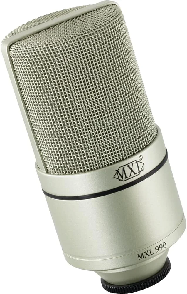 میکروفون کاندنسر MXL 990 برای پادکست، خوانندگی، ضبط استودیویی خانگی، بازی و استریمینگ | صدای دقیق | XLR | دیافراگم بزرگ (شامپاین) میکروفون کاندنسر MXL 990 برای پادکست، خوانندگی، ضبط استودیویی خانگی، بازی و استریمینگ | صدای دقیق | XLR | دیافراگم بزرگ (شامپاین)