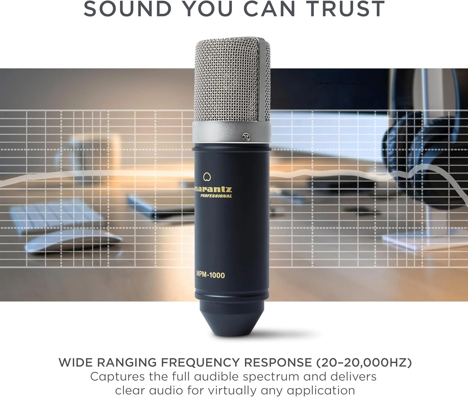 میکروفون کاندنسر XLR استودیویی Marantz Professional MPM-1000 به همراه پایه رومیزی و کابل - مناسب برای پروژه های پادکست و استریم، مشکی میکروفون کاندنسر XLR استودیویی Marantz Professional MPM-1000 به همراه پایه رومیزی و کابل - مناسب برای پروژه های پادکست و استریم، مشکی