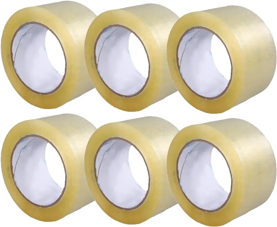 نوار بسته بندی شفاف ECVV، 6 عددی، نوار بسته بندی قوی و بادوام، نوارهای چسب قوی برای بسته بندی، حمل و نقل، اسباب کشی و پلمپ، 4.8 سانتی متر در 60 متر در هر رول، 6 رول نوار بسته بندی شفاف ECVV، 6 عددی، نوار بسته بندی قوی و بادوام، نوارهای چسب قوی برای بسته بندی، حمل و نقل، اسباب کشی و پلمپ، 4.8 سانتی متر در 60 متر در هر رول، 6 رول