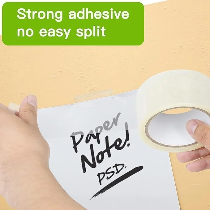 نوار بسته بندی شفاف و محکم ECVV، 100 متری، مناسب برای بسته بندی کارتن، اسباب کشی، ارسال، استفاده در اداره، انبار و مصارف تجاری