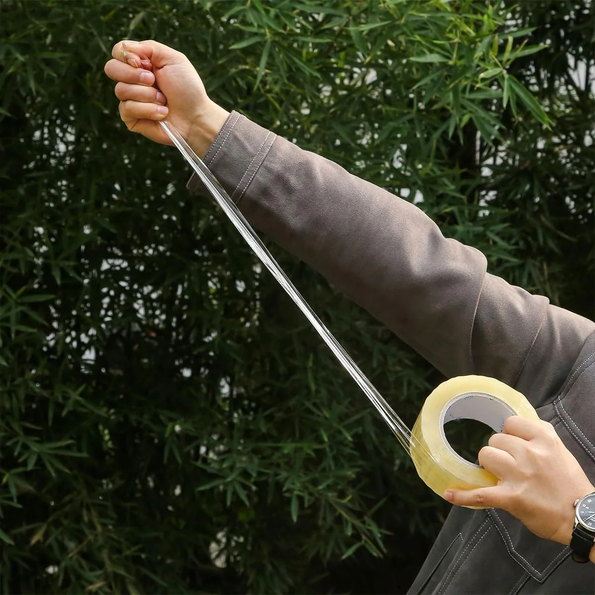 نوار بسته بندی شفاف ECVV، 6 عددی، نوار بسته بندی قوی و بادوام، نوارهای چسب قوی برای بسته بندی، حمل و نقل، اسباب کشی و پلمپ، 4.8 سانتی متر در 60 متر در هر رول، 6 رول