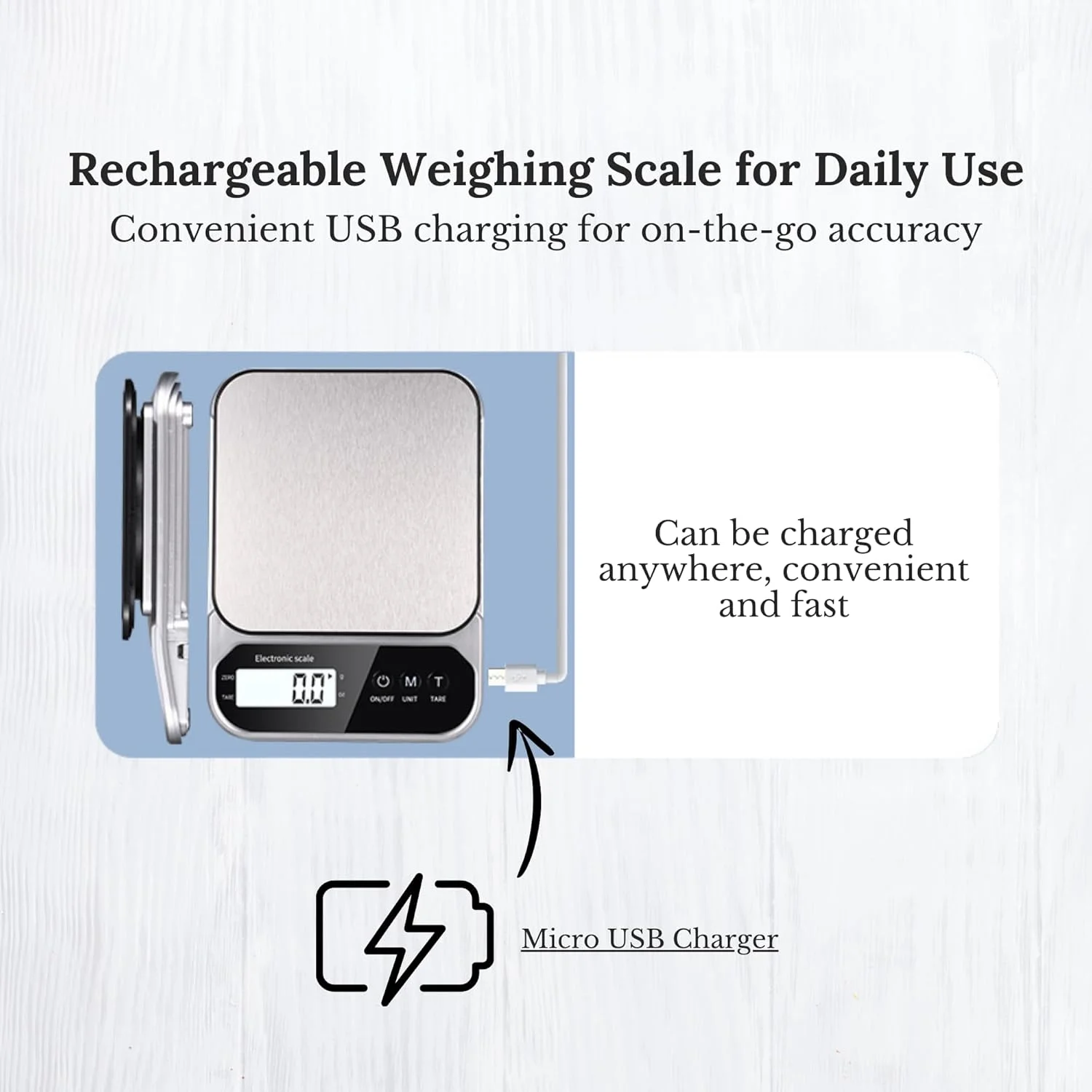 ترازوی آشپزخانه دیجیتال چند منظوره SYNAL، ترازوی مواد غذایی با حسگر دقت بالا و صفحه نمایش بزرگ، ترازوی قهوه، پلت فرم استیل ضد زنگ
