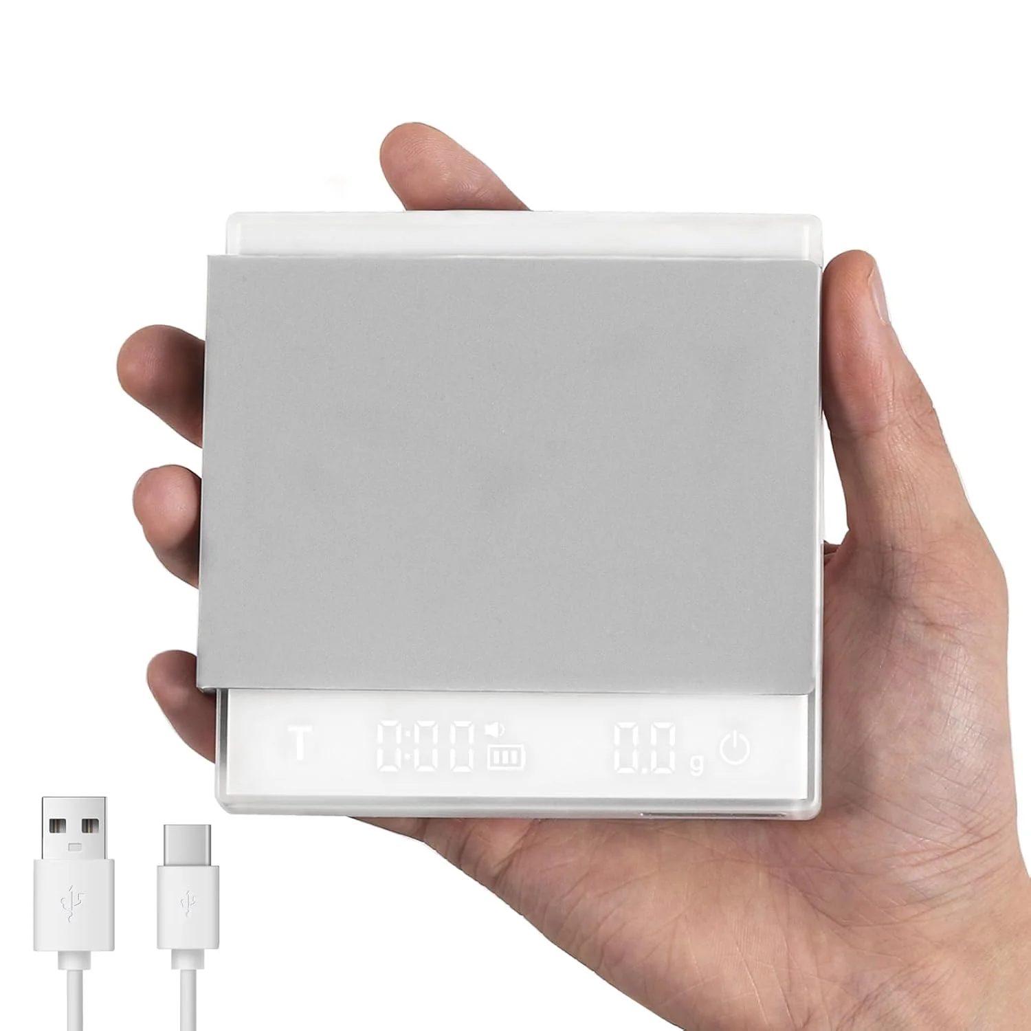 ترازوی قهوه کوچک MHW-3BOMBER با زمانبندی خودکار، ترازوی اسپرسو الکترونیکی، ترازوی وزن قهوه قابل شارژ Type-C، عملکرد تارا، گرم/اونس، نمایشگر LED، ترازوی دیجیتال برای قهوه/آشپزخانه، سفید ES6034W-OS ترازوی قهوه کوچک MHW-3BOMBER با زمانبندی خودکار، ترازوی اسپرسو الکترونیکی، ترازوی وزن قهوه قابل شارژ Type-C، عملکرد تارا، گرم/اونس، نمایشگر LED، ترازوی دیجیتال برای قهوه/آشپزخانه، سفید ES6034W-OS