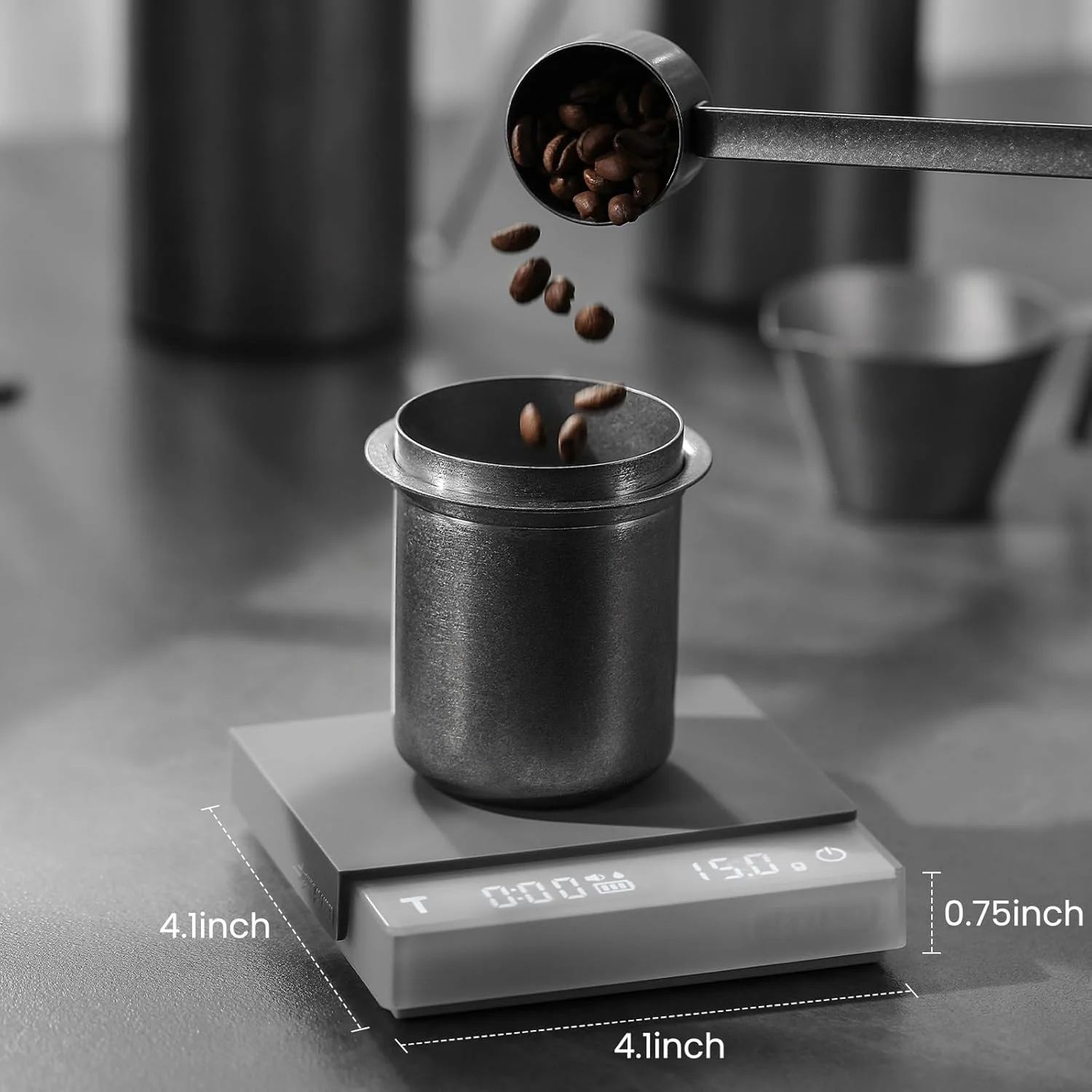 ترازوی قهوه کوچک MHW-3BOMBER با زمانبندی خودکار، ترازوی اسپرسو الکترونیکی، ترازوی وزن قهوه قابل شارژ Type-C، عملکرد تارا، گرم/اونس، نمایشگر LED، ترازوی دیجیتال برای قهوه/آشپزخانه، سفید ES6034W-OS ترازوی قهوه کوچک MHW-3BOMBER با زمانبندی خودکار، ترازوی اسپرسو الکترونیکی، ترازوی وزن قهوه قابل شارژ Type-C، عملکرد تارا، گرم/اونس، نمایشگر LED، ترازوی دیجیتال برای قهوه/آشپزخانه، سفید ES6034W-OS