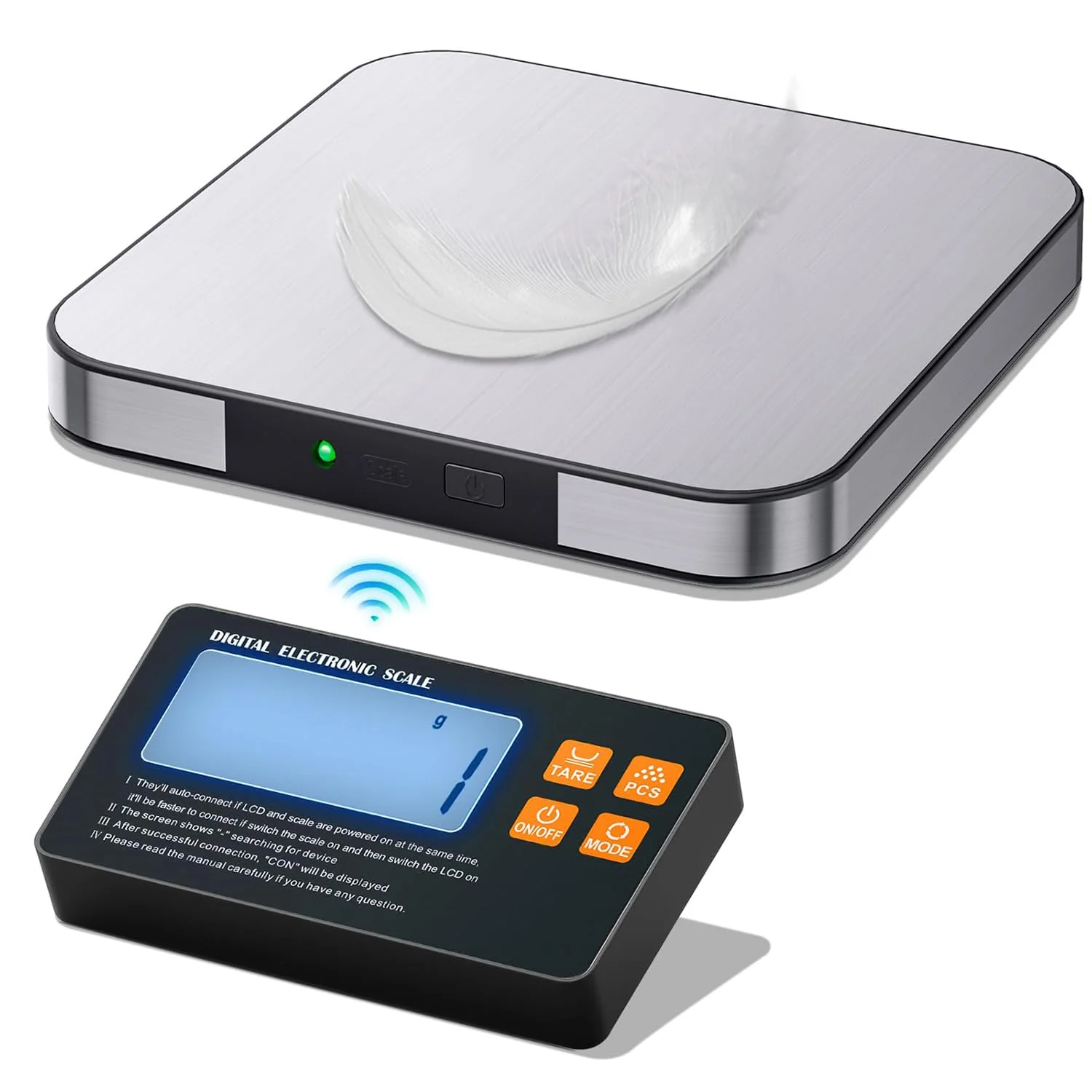 ترازوی آشپزخانه با صفحه نمایش ال سی دی بی سیم جداگانه، ترازوی دیجیتال 15 کیلوگرمی با دقت 1 گرم و 7 واحد عملکرد تارا، مناسب برای پخت و پز، آماده سازی غذا، شیر، رژیم غذایی و کاهش وزن