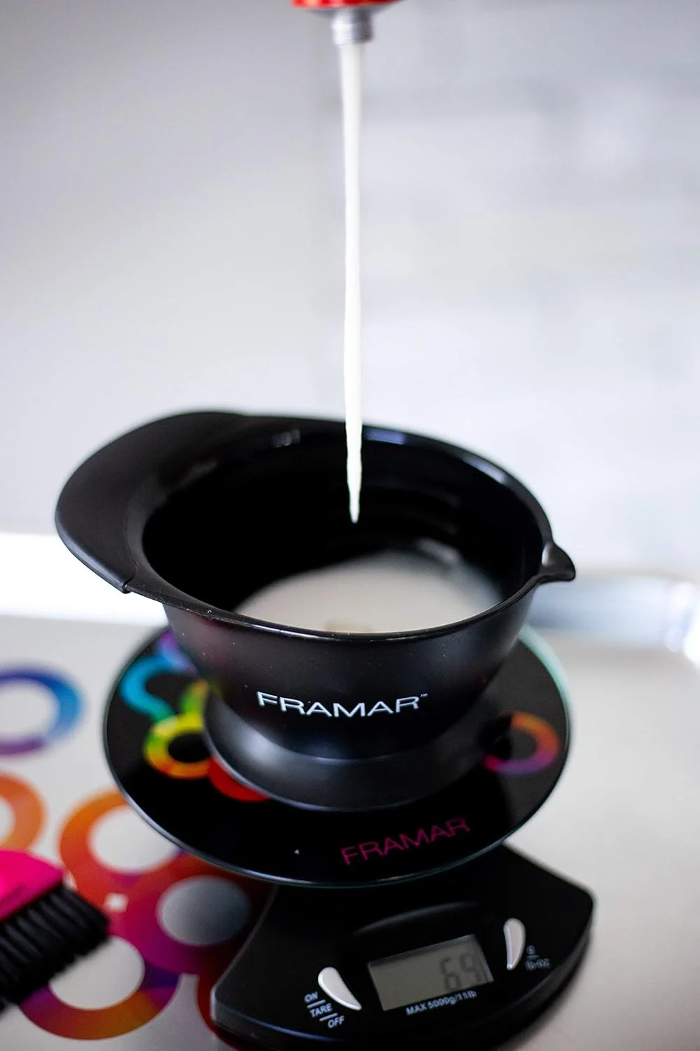 ترازوی دیجیتال چند منظوره رنگ مو فرامر، مشکی شیک ترازوی دیجیتال چند منظوره رنگ مو فرامر، مشکی شیک