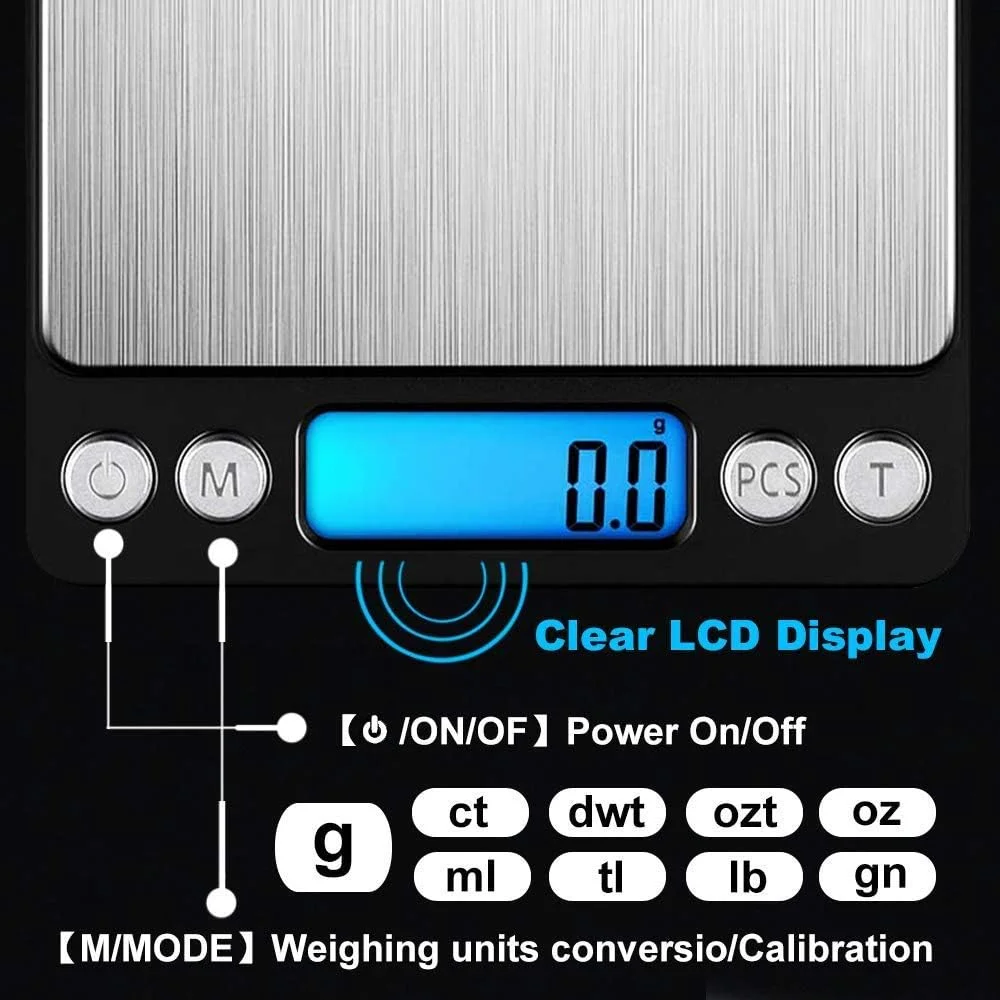 ترازوی آشپزخانه دیجیتال بولیوی، ترازوی دیجیتال آشپزخانه ضد آب IPX6، ترازوی آشپزخانه دیجیتال استیل ضد زنگ برای وزن گیری گرم و اونس برای پخت و پز، 3 کیلوگرم/0.1 گرم دقت بالا