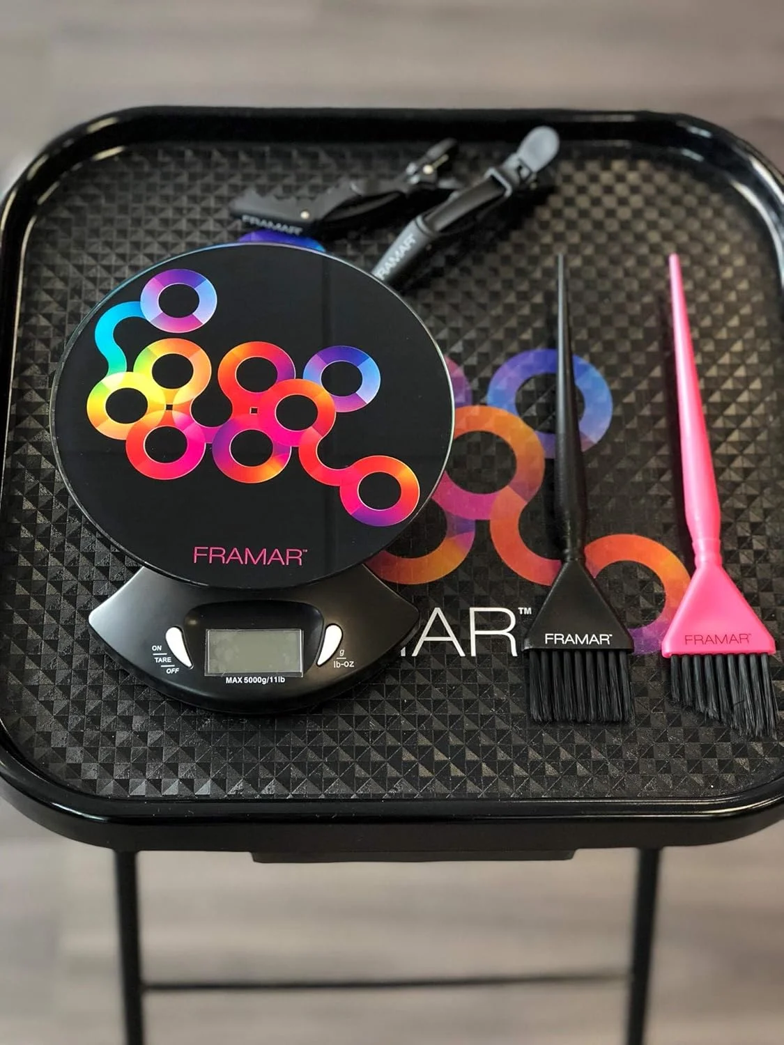 ترازوی دیجیتال چند منظوره رنگ مو فرامر، مشکی شیک ترازوی دیجیتال چند منظوره رنگ مو فرامر، مشکی شیک