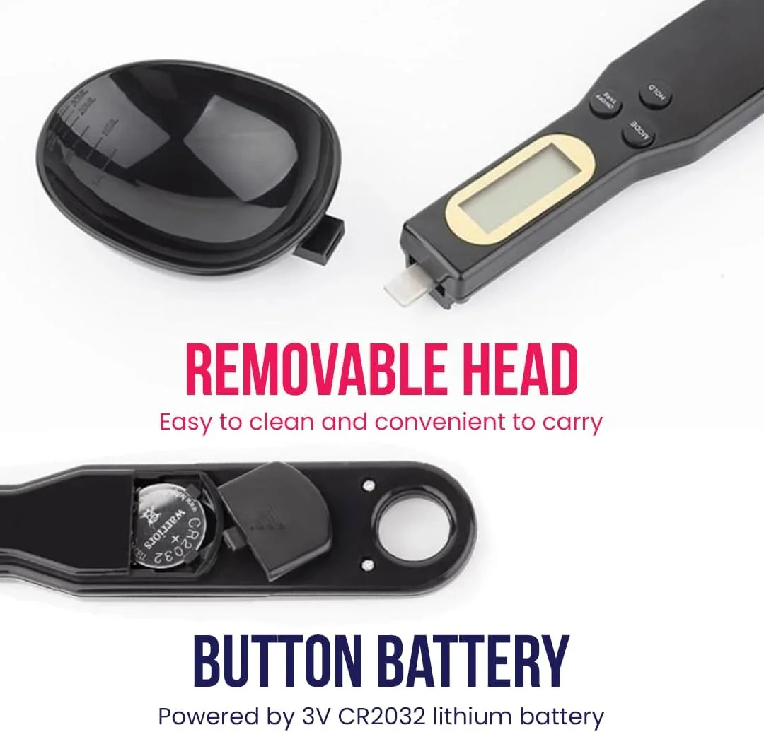 ترازو قاشقی دیجیتال BRANDSFINITY، ابزار اندازه گیری دقیق برای استفاده در آشپزخانه و آزمایشگاه، ترازوی کوچک غذا برای آشپزخانه و مصارف گوناگون، مشکی ترازو قاشقی دیجیتال BRANDSFINITY، ابزار اندازه گیری دقیق برای استفاده در آشپزخانه و آزمایشگاه، ترازوی کوچک غذا برای آشپزخانه و مصارف گوناگون، مشکی