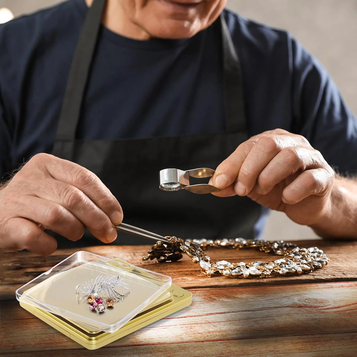 ترازوی دیجیتال Fuzion با دقت 0.01 گرم، ترازوی کوچک 500 گرمی برای جواهرات کوچک، طلا، گیاهان دارویی، ادویه جات - وزن بر حسب گرم و اونس