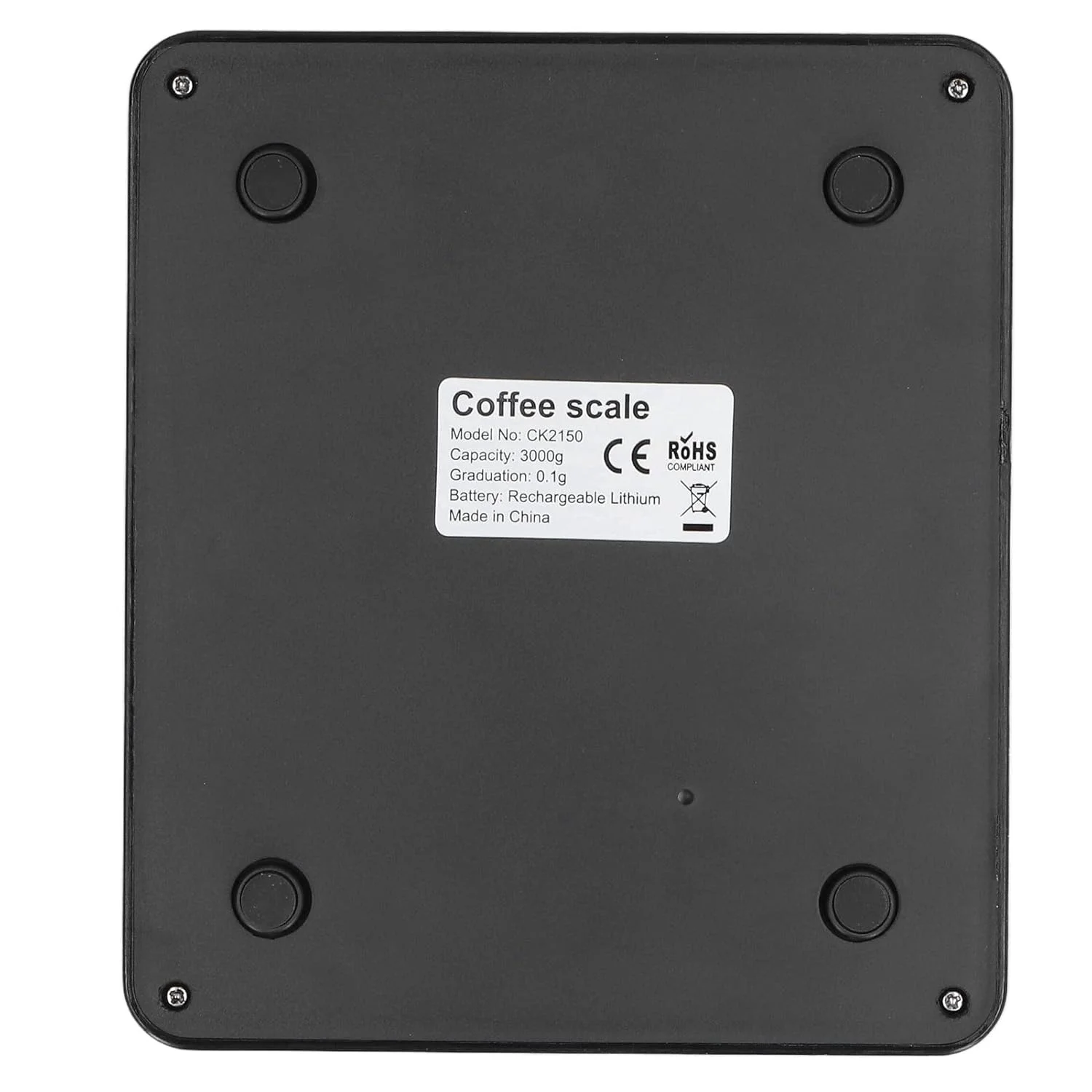 ترازوی قهوه الکترونیکی Junlucki، ترازوی الکترونیکی 3 کیلوگرمی با دقت بالا، مقاوم در برابر درجه حرارت بالا، قابل شارژ، 3 واحد برای مصارف خانگی و سبزیجات