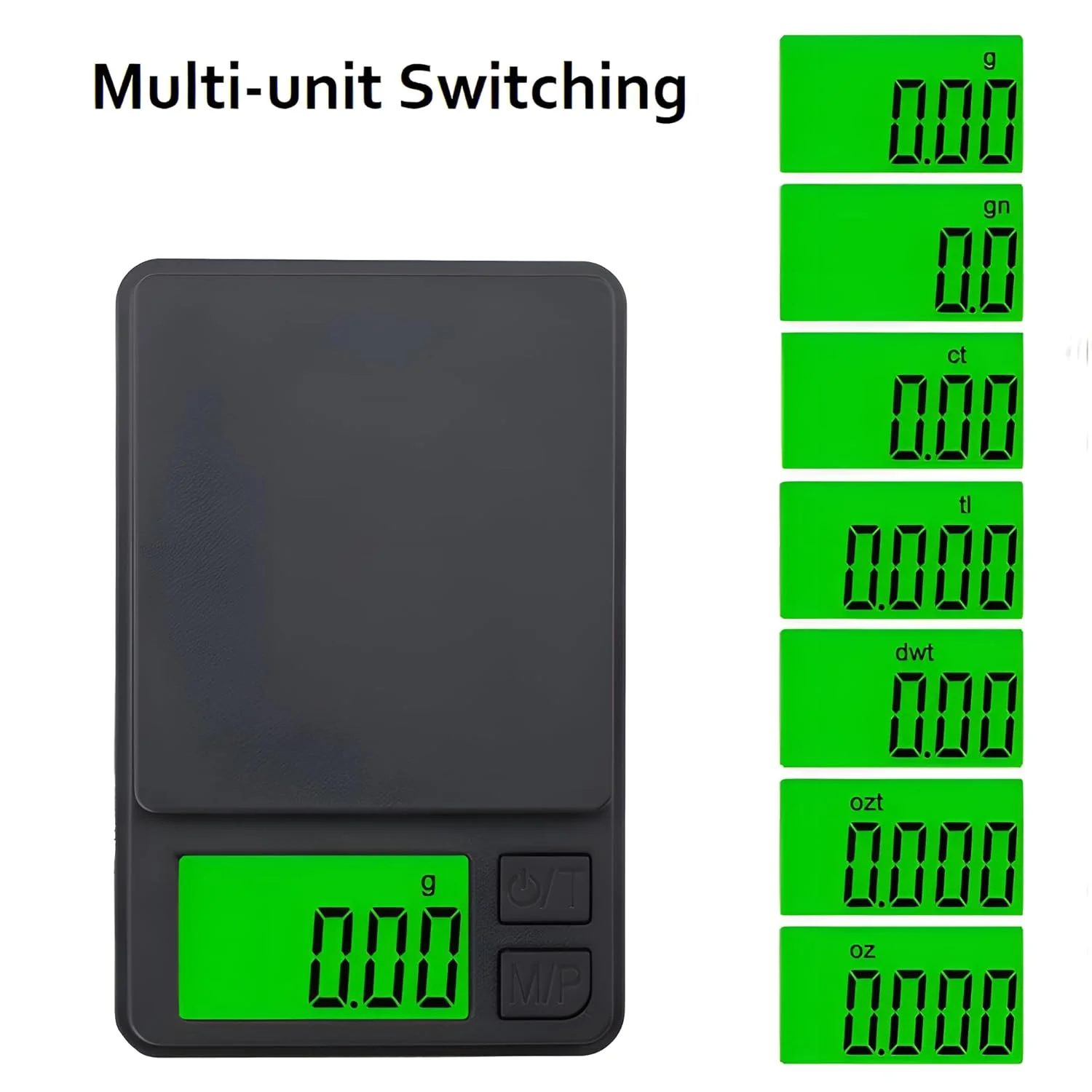 ترازوی جیبی دیجیتال Youerte PrecisionPro: ترازوی مینیاتوری پیشرفته با دقت بالای 0.01 گرم همراه با LCD دارای نور پس زمینه برای خواندن آسان، تبدیل چند واحدی، پوشش محافظ، ایده آل برای جواهرات و آشپزخانه