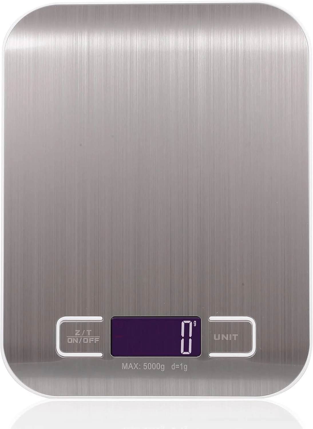 ترازوی آشپزخانه دیجیتال Showay، ظرفیت 5 کیلوگرم، مناسب برای پخت و پز، اندازه گیری مواد غذایی، واحدهای اندازه گیری گرم، پوند، اونس، میلی لیتر، کیلوگرم، مناسب برای شیر، جنس استیل ضد زنگ، نقره ای، Cx2012-5Kg-02، نقره ای