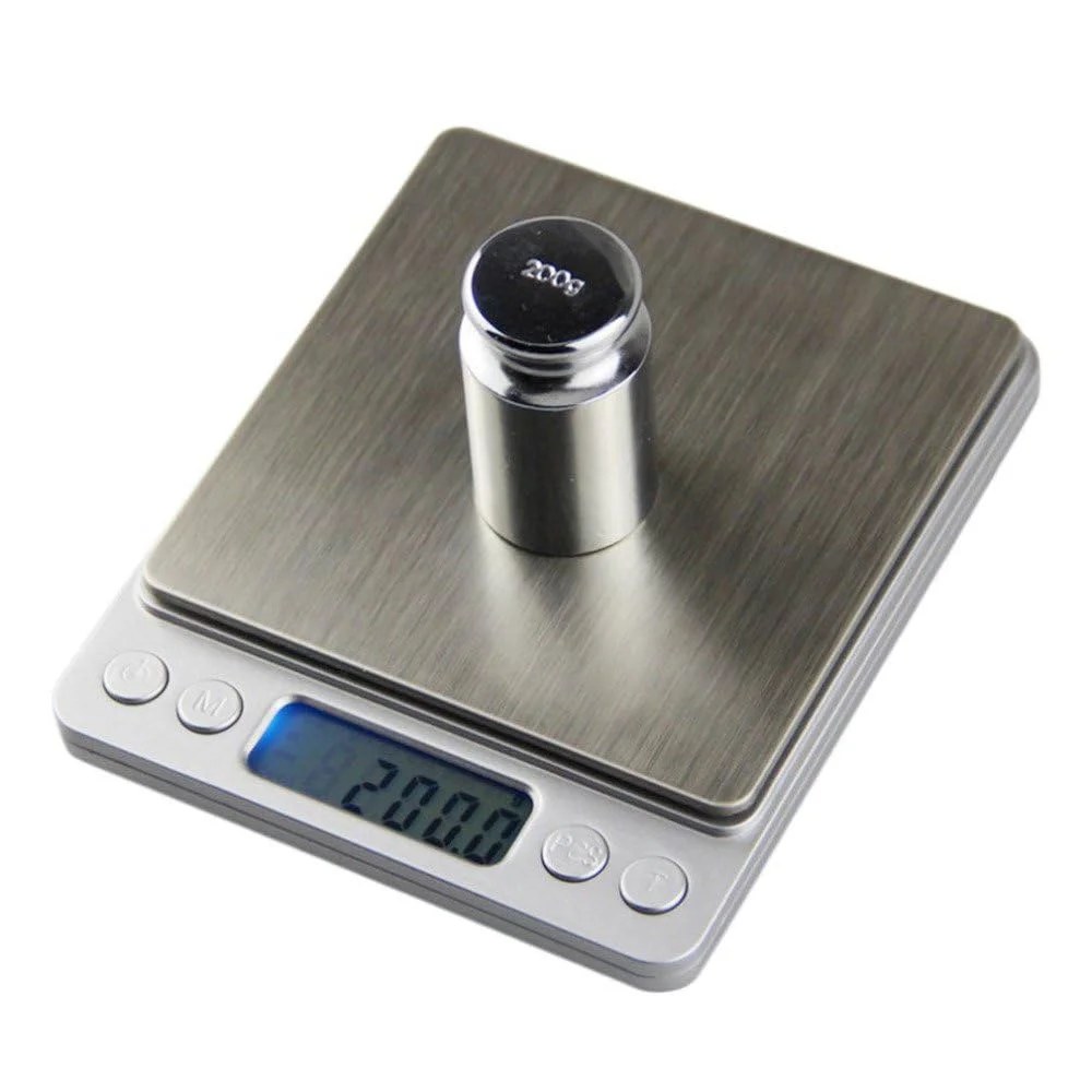 ترازو دیجیتال کوچک YumLock با ظرفیت 2000 گرم و دقت 0.1 گرم - ترازوی الکترونیکی LCD قابل حمل برای آشپزخانه ترازو دیجیتال کوچک YumLock با ظرفیت 2000 گرم و دقت 0.1 گرم - ترازوی الکترونیکی LCD قابل حمل برای آشپزخانه