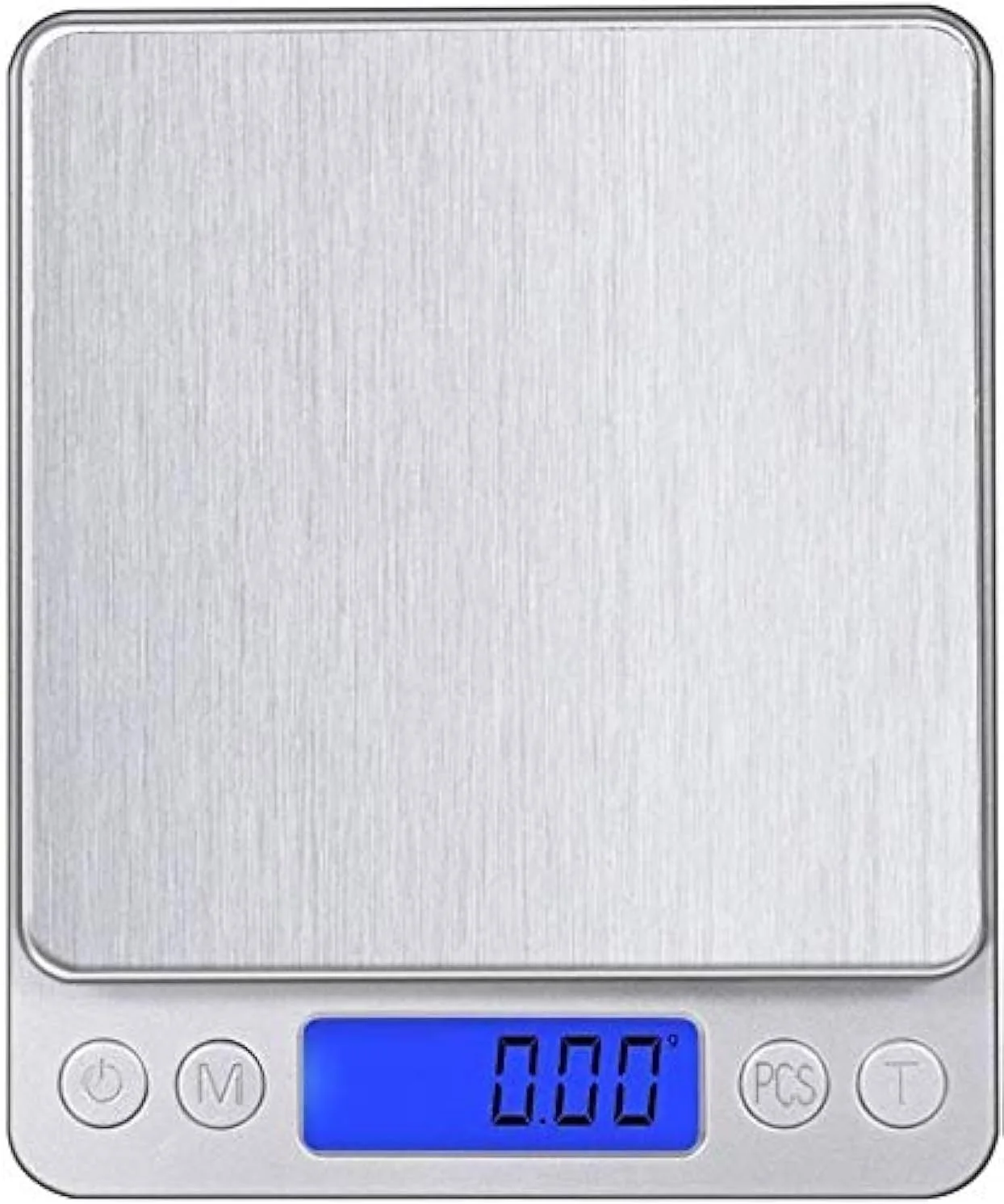 Disenkelubo Digital Kitchen Scale, 500g 0.001oz/ 0.01g Pocket Cooking Scale, Mini Food Scale, Pro Electronic Jewelry Scale with Back-Lit LCD Display, Tare & PCS Functions, Stainless Steel