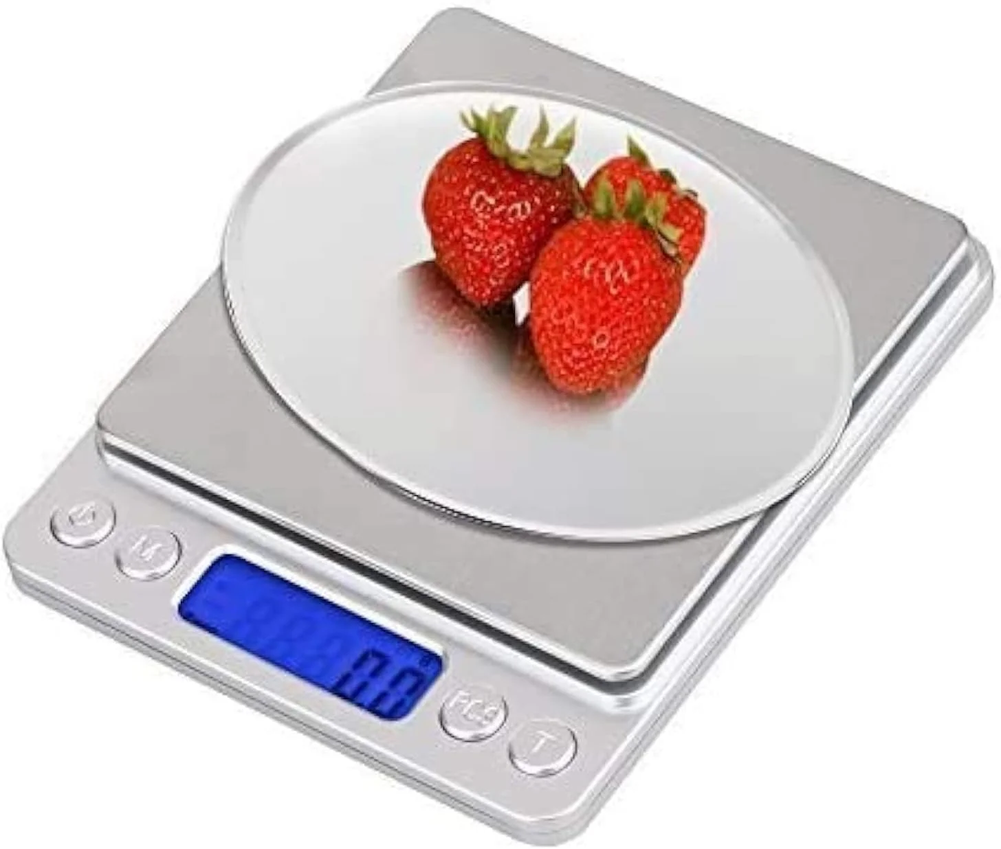 Disenkelubo Digital Kitchen Scale, 500g 0.001oz/ 0.01g Pocket Cooking Scale, Mini Food Scale, Pro Electronic Jewelry Scale with Back-Lit LCD Display, Tare & PCS Functions, Stainless Steel