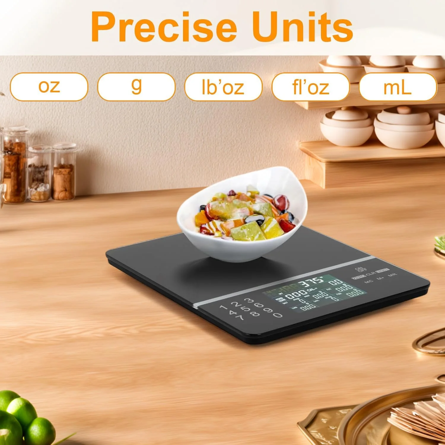 Exrp Food Scale with Nutritional Calculator, Digital Display Nutrition Calorie Calculating for Meal Prep, Kitchen, Baking, Weight Loss, Accurate Weighing Units in Lbs, Grams, Ounces Exrp Food Scale with Nutritional Calculator, Digital Display Nutrition Calorie Calculating for Meal Prep, Kitchen, Baking, Weight Loss, Accurate Weighing Units in Lbs, Grams, Ounces
