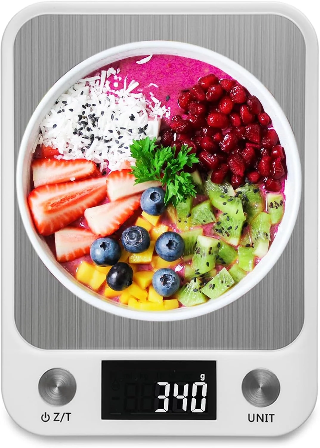 ترازوی آشپزخانه ضد آب، 15 کیلوگرمی/33 پوندی دیجیتال برای پخت و پز، اندازه گیری وزن گرم و اونس با دقت 1 گرم/0.1 اونس ترازوی آشپزخانه ضد آب، 15 کیلوگرمی/33 پوندی دیجیتال برای پخت و پز، اندازه گیری وزن گرم و اونس با دقت 1 گرم/0.1 اونس