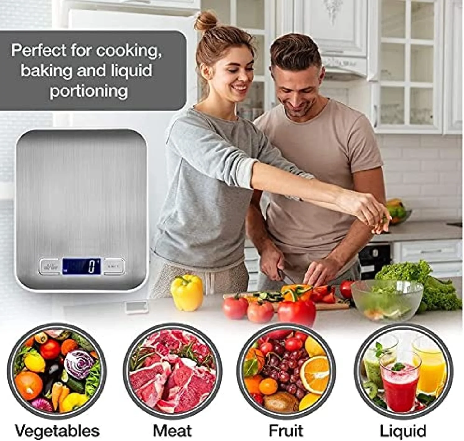 Showay Food Scale Multifunction Digital Kitchen Scale High Accuracy Electronic Food Weight With Large Lcd Display, Stainless Steel Platform, Ultra Slim, From 0.1G Up To 5Kg (5Kg/0.1G) Showay Food Scale Multifunction Digital Kitchen Scale High Accuracy Electronic Food Weight With Large Lcd Display, Stainless Steel Platform, Ultra Slim, From 0.1G Up To 5Kg (5Kg/0.1G)