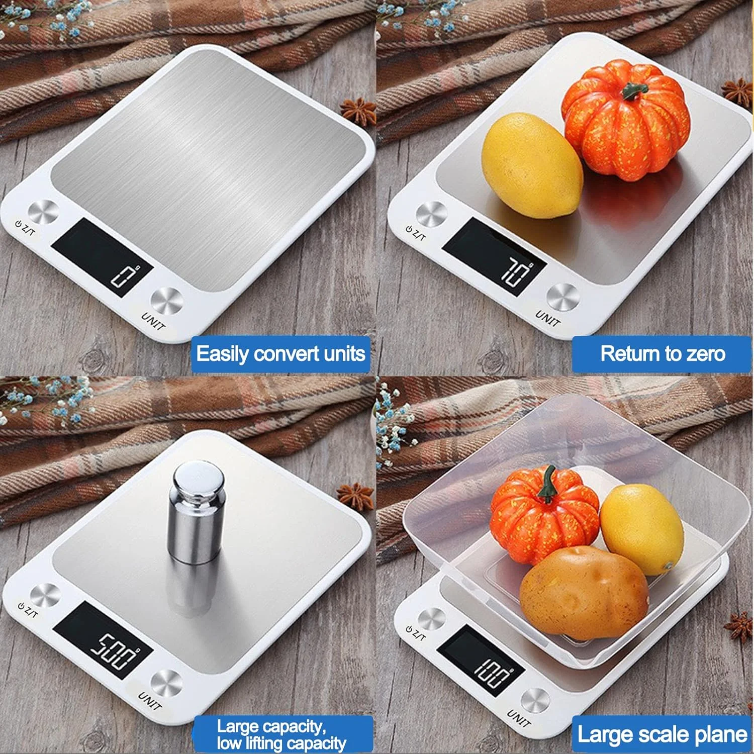 ترازوی آشپزخانه ضد آب، 15 کیلوگرمی/33 پوندی دیجیتال برای پخت و پز، اندازه گیری وزن گرم و اونس با دقت 1 گرم/0.1 اونس ترازوی آشپزخانه ضد آب، 15 کیلوگرمی/33 پوندی دیجیتال برای پخت و پز، اندازه گیری وزن گرم و اونس با دقت 1 گرم/0.1 اونس