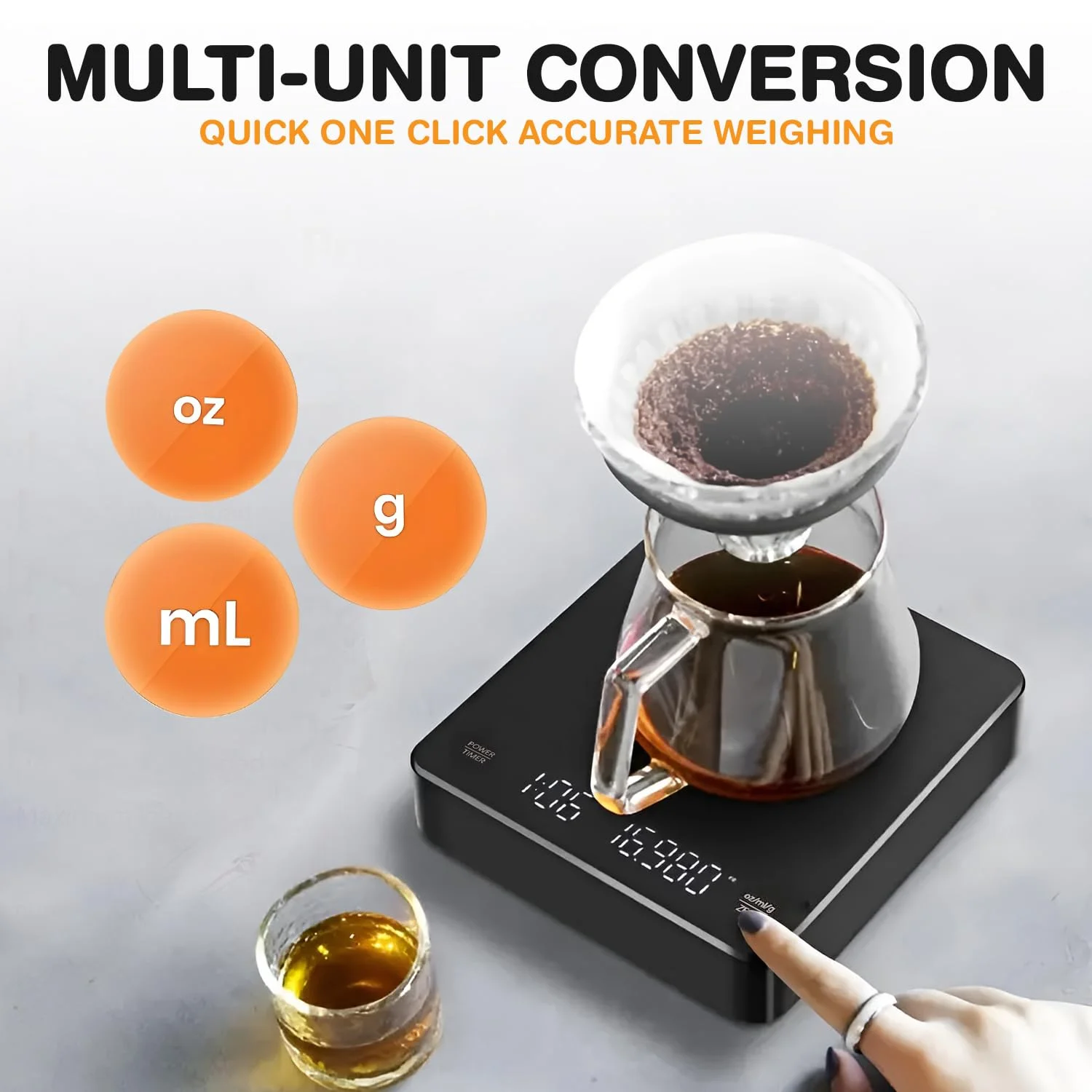 ترازوی آشپزخانه دیجیتال با دقت بالا SELLIFY - صفحه نمایش LED HD، ظرفیت 3 کیلوگرم - ابزار پخت و پز همه کاره با باتری قابل شارژ، شارژ USB و رابط لمسی هوشمند ترازوی آشپزخانه دیجیتال با دقت بالا SELLIFY - صفحه نمایش LED HD، ظرفیت 3 کیلوگرم - ابزار پخت و پز همه کاره با باتری قابل شارژ، شارژ USB و رابط لمسی هوشمند