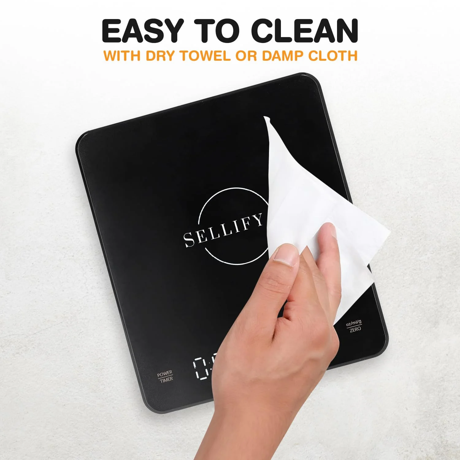 ترازوی آشپزخانه دیجیتال با دقت بالا SELLIFY - صفحه نمایش LED HD، ظرفیت 3 کیلوگرم - ابزار پخت و پز همه کاره با باتری قابل شارژ، شارژ USB و رابط لمسی هوشمند ترازوی آشپزخانه دیجیتال با دقت بالا SELLIFY - صفحه نمایش LED HD، ظرفیت 3 کیلوگرم - ابزار پخت و پز همه کاره با باتری قابل شارژ، شارژ USB و رابط لمسی هوشمند