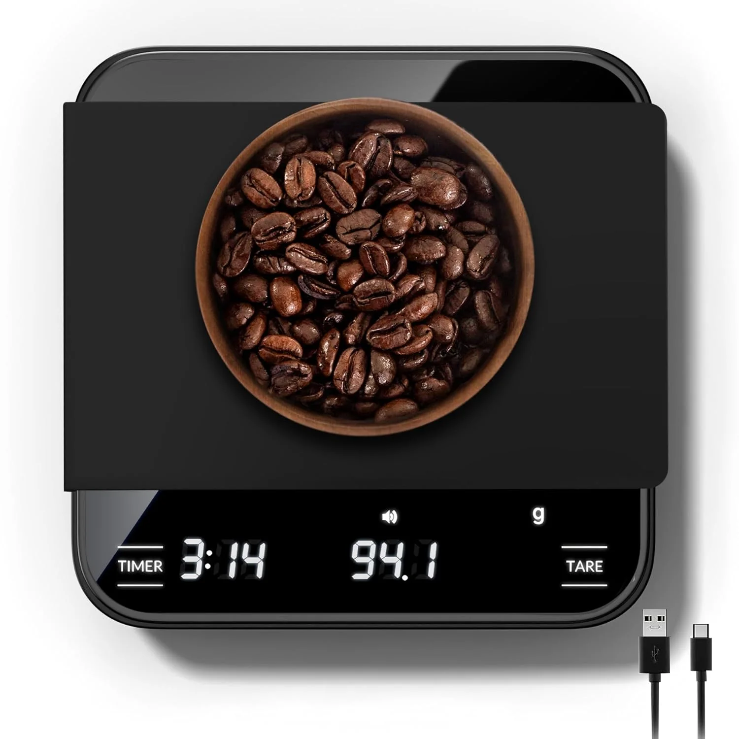 ترازوی قهوه CONOYAR با تایمر، 2 کیلوگرم/0.1 گرم ترازوی اسپرسو قطره ای با دقت بالا با عملکرد صفر کننده برای اسپرسو و قهوه پور اور، ترازوی دیجیتال کوچک آشپزخانه قابل شارژ با صفحه نمایش LED، قابل حمل ترازوی قهوه CONOYAR با تایمر، 2 کیلوگرم/0.1 گرم ترازوی اسپرسو قطره ای با دقت بالا با عملکرد صفر کننده برای اسپرسو و قهوه پور اور، ترازوی دیجیتال کوچک آشپزخانه قابل شارژ با صفحه نمایش LED، قابل حمل