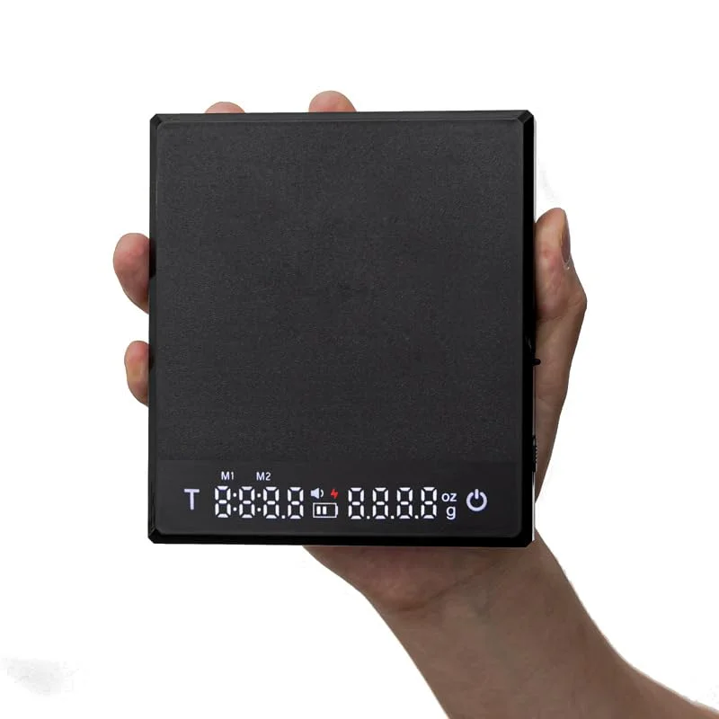 ترازوی قهوه KharWette با تایمر برای قهوه ساز اسپرسو، قابل شارژ با Type-C، ترازوی هوشمند آشپزخانه با خاموشی خودکار، نمایشگر LED با پد ضد آب، 2000 گرم، مشکی (مشکی، متوسط) ترازوی قهوه KharWette با تایمر برای قهوه ساز اسپرسو، قابل شارژ با Type-C، ترازوی هوشمند آشپزخانه با خاموشی خودکار، نمایشگر LED با پد ضد آب، 2000 گرم، مشکی (مشکی، متوسط)