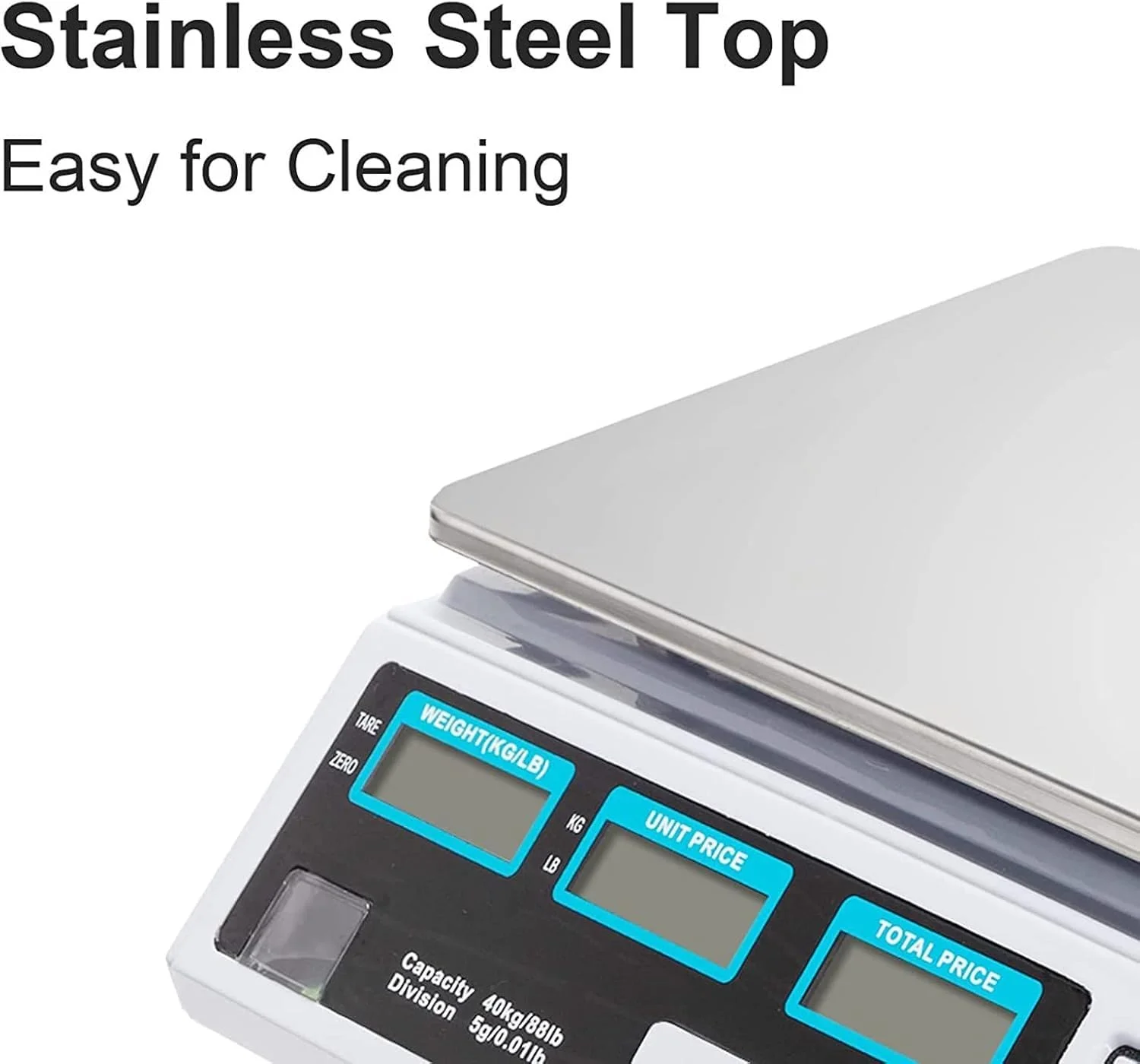 ترازوی دیجیتال | ظرفیت 40 کیلوگرم | عملکرد تارا | مدل YZ-218 | نمایشگر LED قرمز | باتری قابل شارژ با آداپتور | دوشاخه BS | سفید ترازوی دیجیتال | ظرفیت 40 کیلوگرم | عملکرد تارا | مدل YZ-218 | نمایشگر LED قرمز | باتری قابل شارژ با آداپتور | دوشاخه BS | سفید