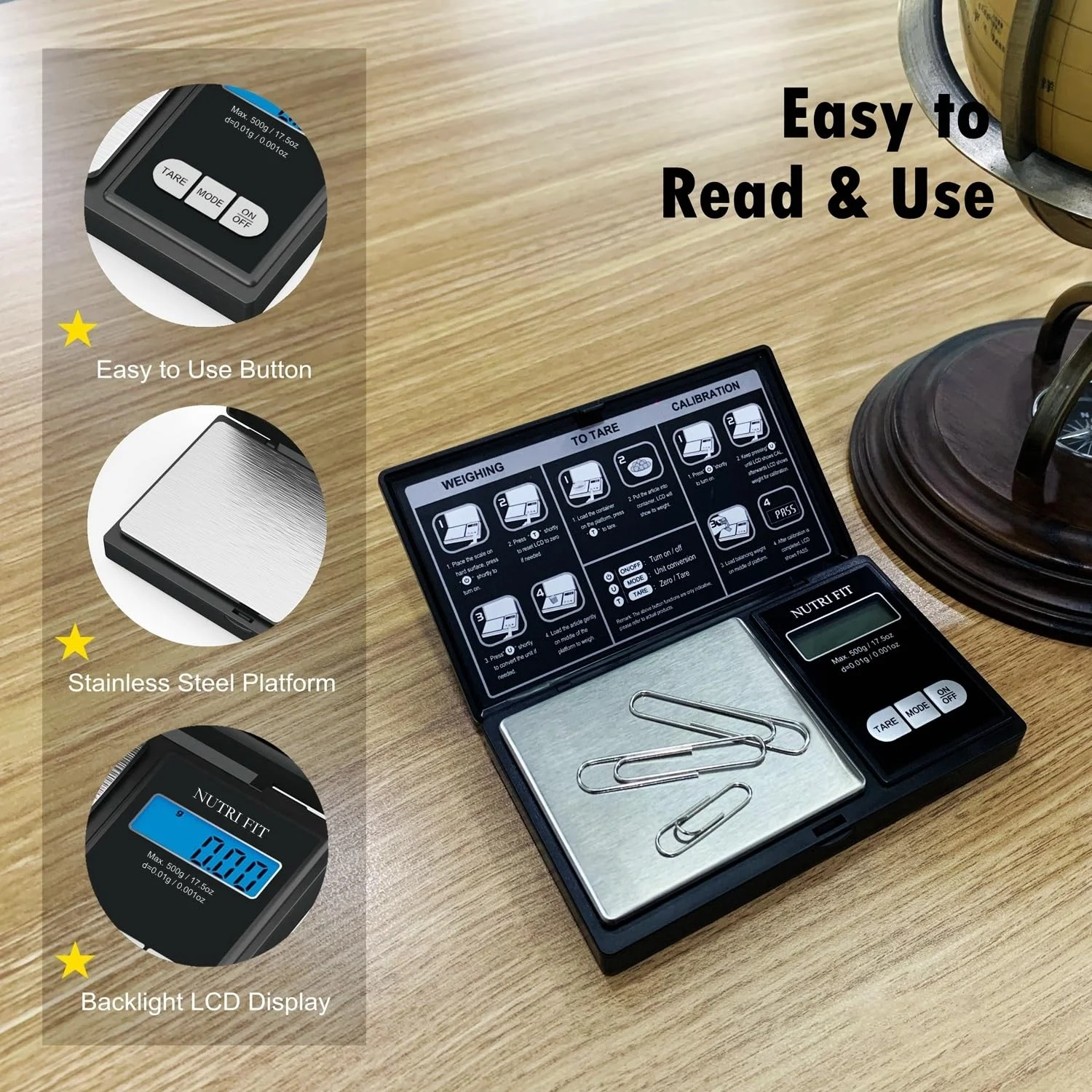 ترازوی گرمی نوتری فیت 500 گرم در 0.1 گرم، ترازوی جیبی، ترازوی دیجیتال جواهرات، ترازوی مواد غذایی، ترازوی آشپزخانه، ترازوی دیجیتال جیبی مشکی کوچک ترازوی گرمی نوتری فیت 500 گرم در 0.1 گرم، ترازوی جیبی، ترازوی دیجیتال جواهرات، ترازوی مواد غذایی، ترازوی آشپزخانه، ترازوی دیجیتال جیبی مشکی کوچک