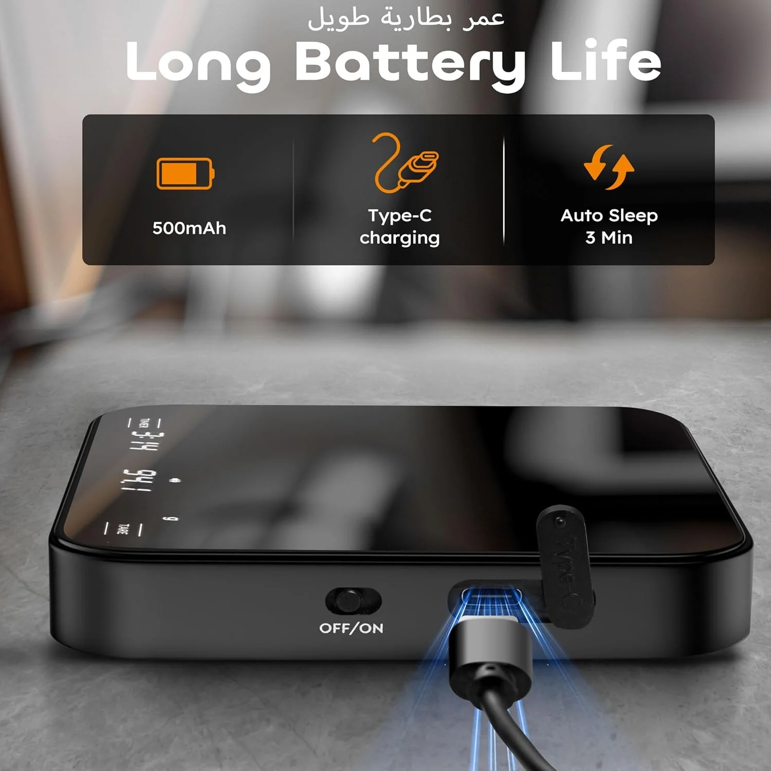 ترازوی قهوه CONOYAR با تایمر، 2 کیلوگرم/0.1 گرم، ترازوی اسپرسو قطره ای با دقت بالا با عملکرد صفر کننده برای قهوه اسپرسو و پور اور، ترازوی آشپزخانه دیجیتال کوچک قابل شارژ با نمایشگر LED، قابل حمل ترازوی قهوه CONOYAR با تایمر، 2 کیلوگرم/0.1 گرم، ترازوی اسپرسو قطره ای با دقت بالا با عملکرد صفر کننده برای قهوه اسپرسو و پور اور، ترازوی آشپزخانه دیجیتال کوچک قابل شارژ با نمایشگر LED، قابل حمل