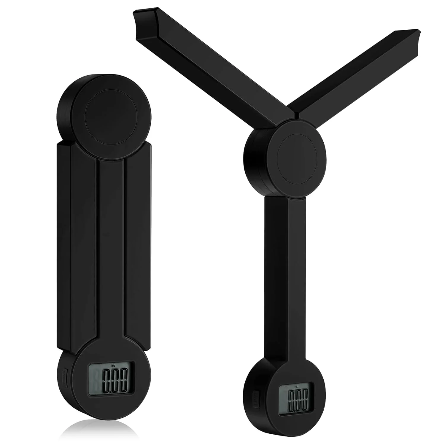 ترازوی غذای تاشو مینی قابل حمل LBOYLOVE®، ترازوی آشپزخانه برای غذا، ترازوی کوچک فشرده بسیار دقیق با صفحه نمایش LCD، کنترل کالری، اندازه گیری میزان مصرف سالم (مشکی)