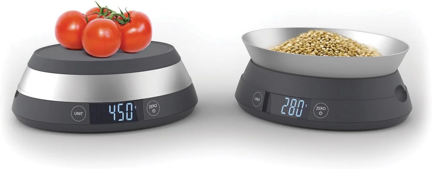 ترازوی دیجیتال جوزف جوزف مدل 40054 Switchscale با درب برگردان خاکستری ترازوی دیجیتال جوزف جوزف مدل 40054 Switchscale با درب برگردان خاکستری