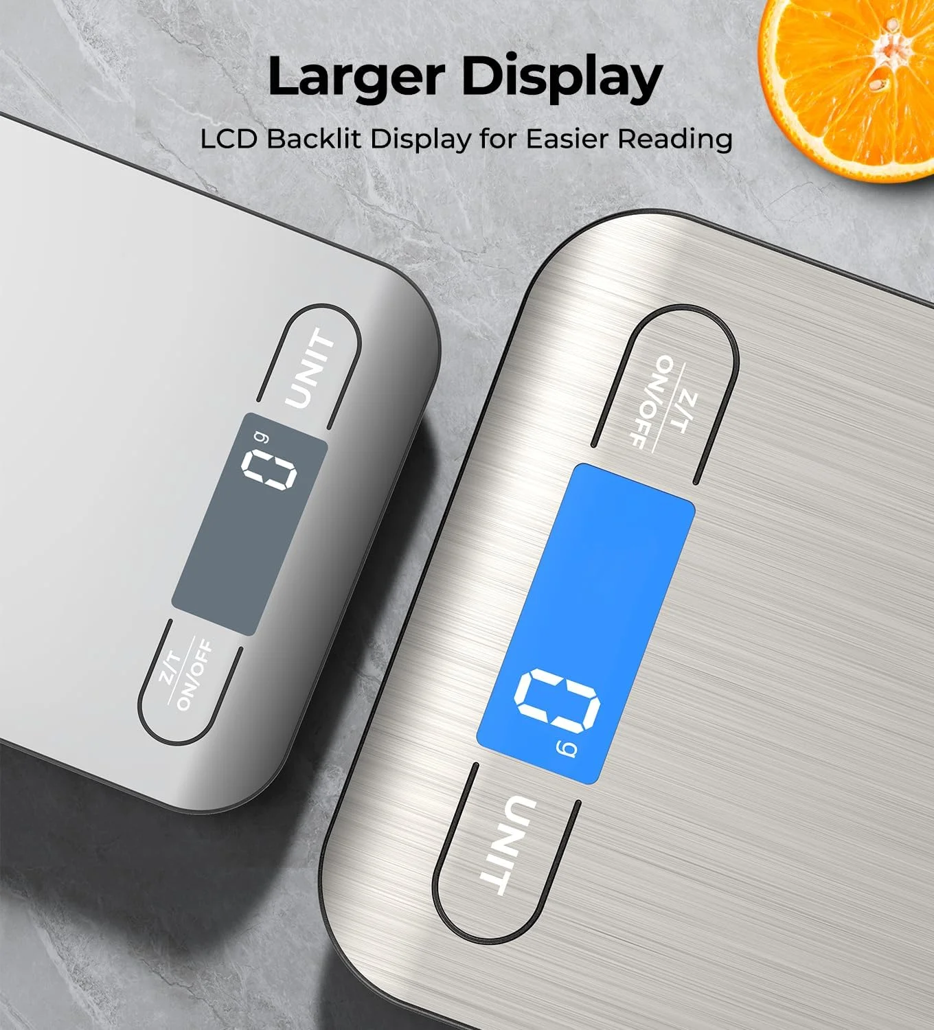 ترازوی دیجیتال آشپزخانه SPiTZE با قابلیت شارژ Type-C و باتری، ظرفیت 10 کیلوگرم/22 پوند، اندازه گیری وزن به گرم و اونس برای پخت و پز و شیرینی پزی، دقت 1 گرم/0.1 اونس، عملکرد تارا، نمایشگر LCD (نقره ای)