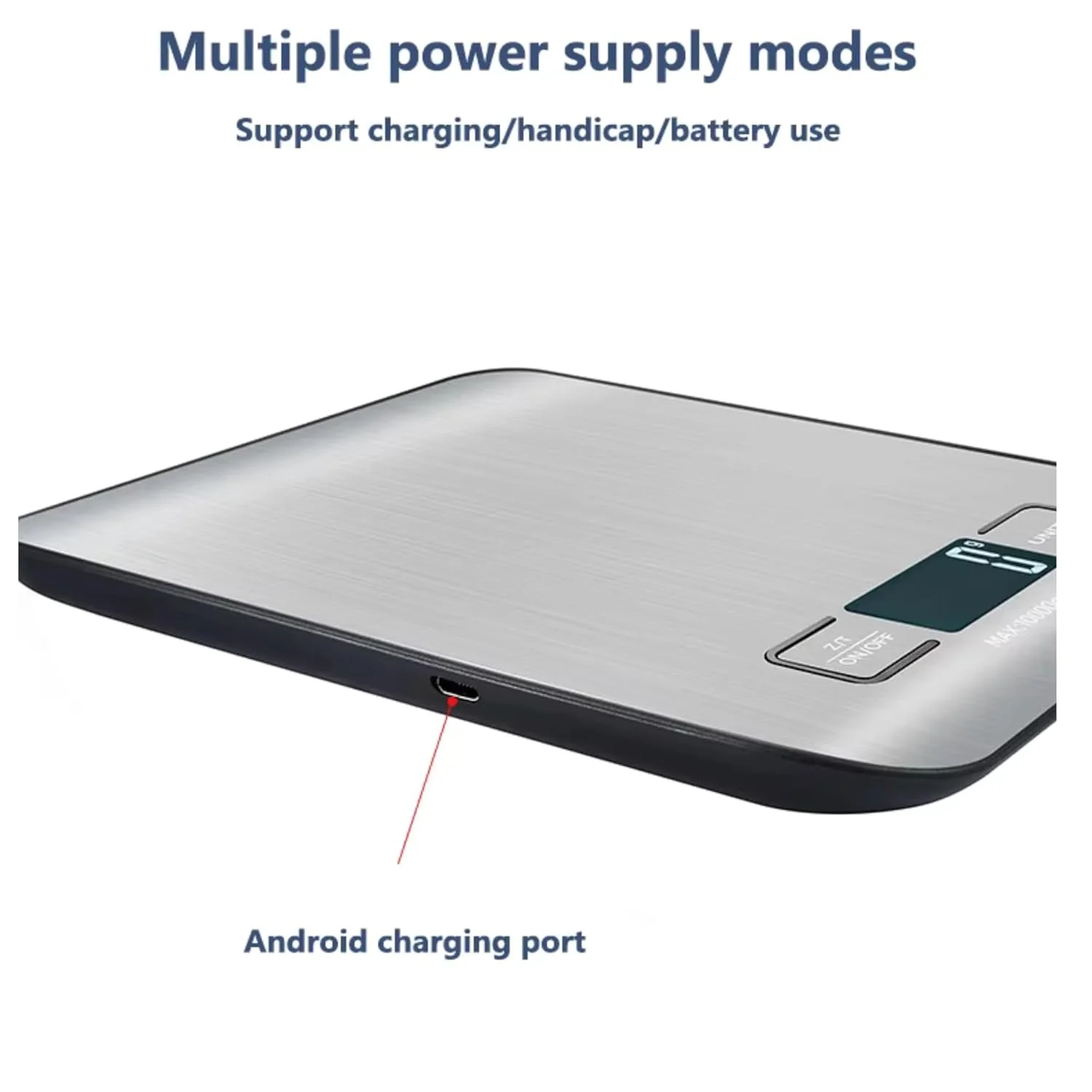 ترازوی دیجیتال آشپزخانه Chef's Choice - ترازوی استیل ضد زنگ 10 کیلوگرمی برای پخت و پز | گرم و اونس، صفر کننده، کنترل لمسی، قابل شارژ ترازوی دیجیتال آشپزخانه Chef's Choice - ترازوی استیل ضد زنگ 10 کیلوگرمی برای پخت و پز | گرم و اونس، صفر کننده، کنترل لمسی، قابل شارژ