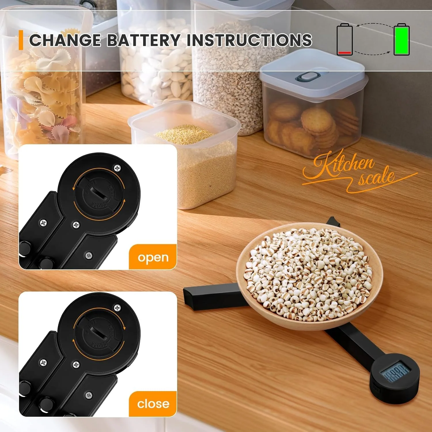 ترازوی غذای تاشو مینی قابل حمل LBOYLOVE®، ترازوی آشپزخانه برای غذا، ترازوی کوچک فشرده بسیار دقیق با صفحه نمایش LCD، کنترل کالری، اندازه گیری میزان مصرف سالم (مشکی) ترازوی غذای تاشو مینی قابل حمل LBOYLOVE®، ترازوی آشپزخانه برای غذا، ترازوی کوچک فشرده بسیار دقیق با صفحه نمایش LCD، کنترل کالری، اندازه گیری میزان مصرف سالم (مشکی)