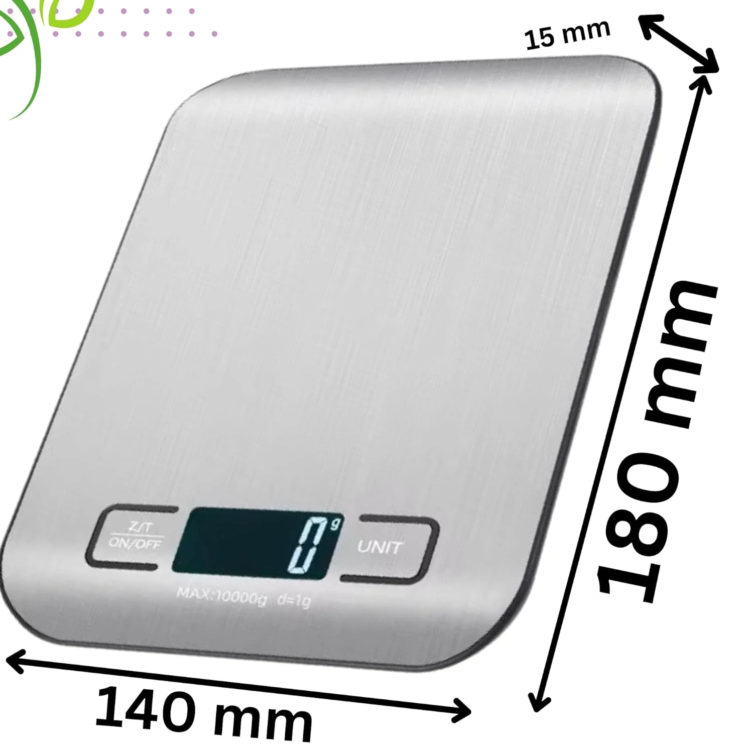 ترازوی دیجیتال آشپزخانه Chef's Choice - ترازوی استیل ضد زنگ 10 کیلوگرمی برای پخت و پز | گرم و اونس، صفر کننده، کنترل لمسی، قابل شارژ ترازوی دیجیتال آشپزخانه Chef's Choice - ترازوی استیل ضد زنگ 10 کیلوگرمی برای پخت و پز | گرم و اونس، صفر کننده، کنترل لمسی، قابل شارژ