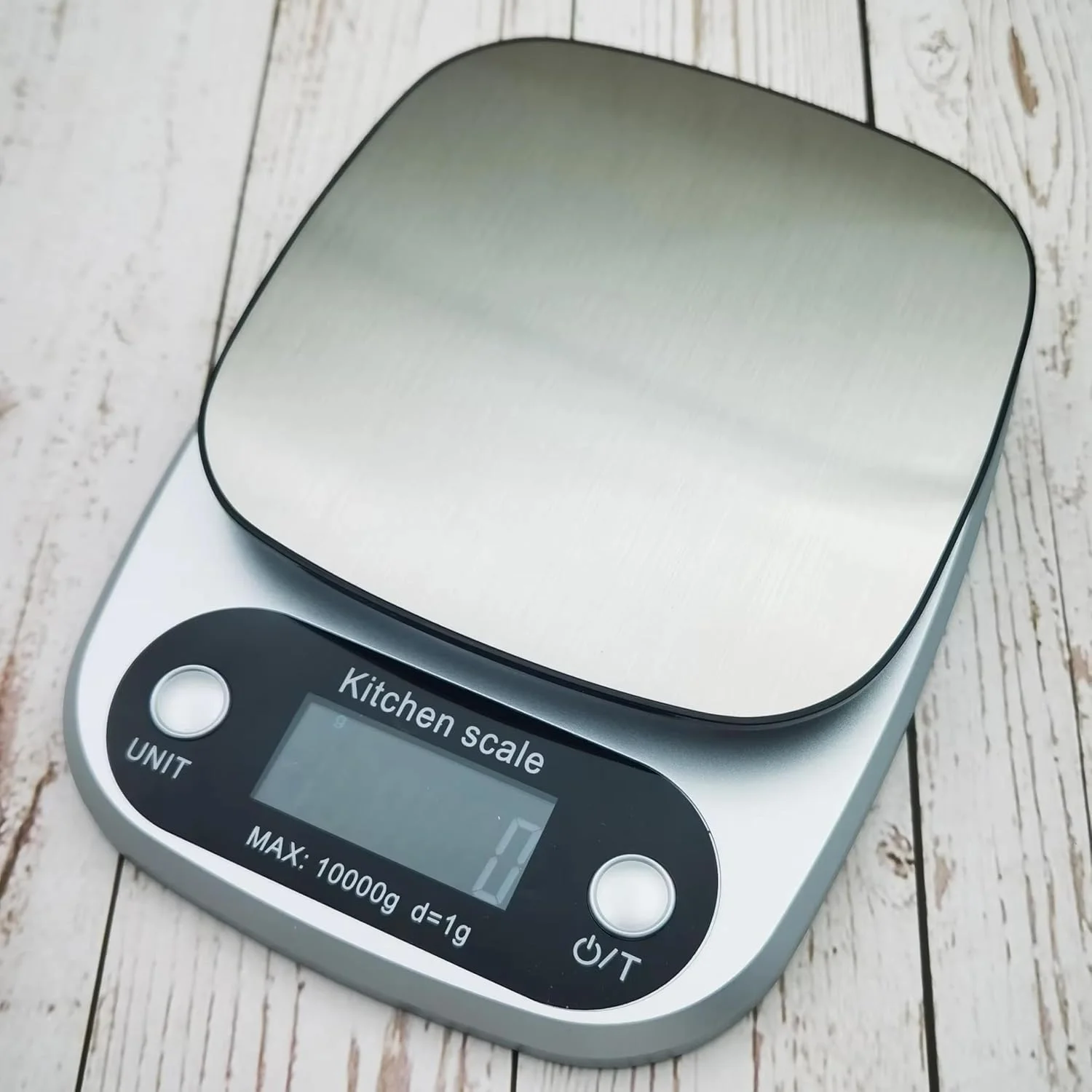 ترازوی دیجیتال آشپزخانه 1 گرم تا 10 کیلوگرم - نمایشگر LCD - ترازوی توزین مواد غذایی برای پخت و پز، شیرینی پزی و رژیم غذایی - جمع و جور، با باتری کار می کند - دقیق و تمیز کردن آسان - سازگار با امارات