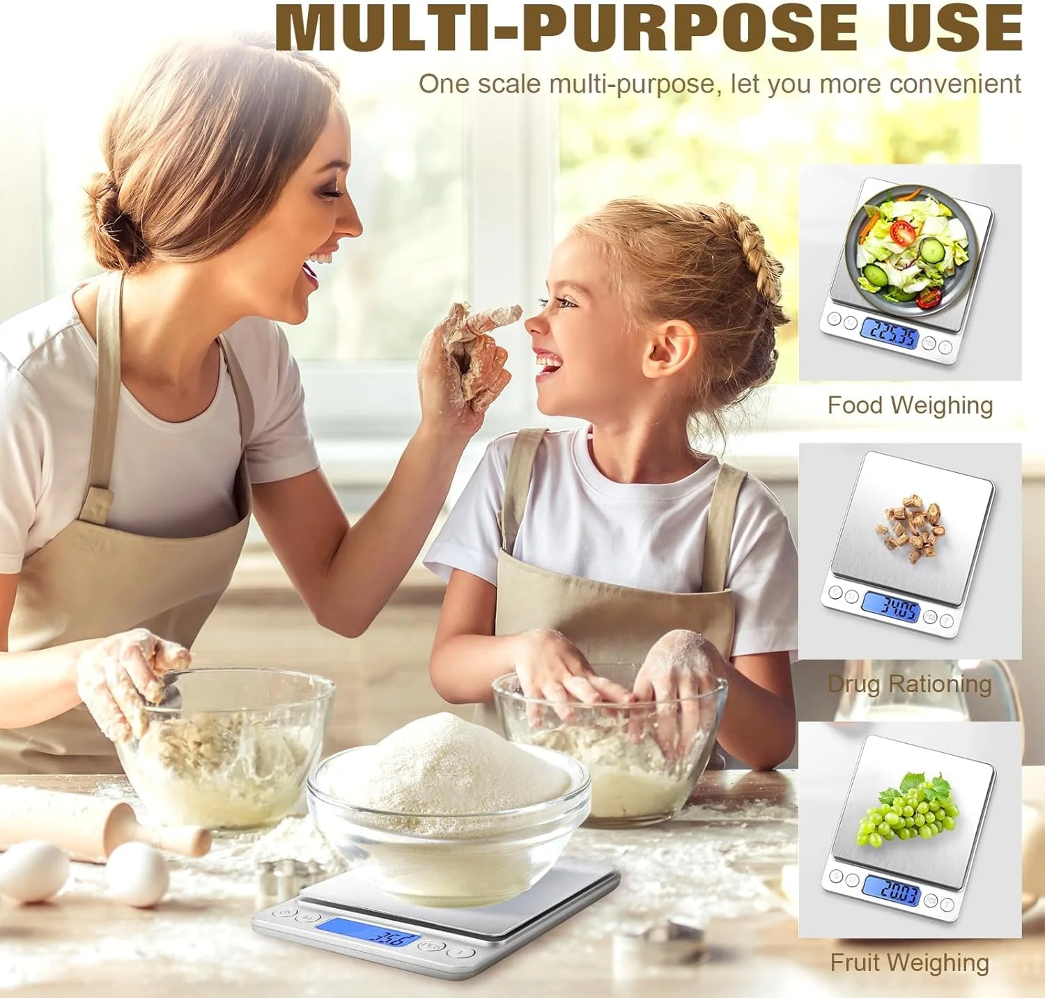 ترازوی غذا، ترازوی دیجیتال آشپزخانه، ترازوی چند منظوره آشپزخانه، لوازم کوچک آشپزخانه، ترازوی بادوام دیجیتال غذا برای پخت، جواهرات، گیاهان، ادویه جات، 9 واحد تبدیل، 12.7x10.6x1.8 میلی متر ترازوی غذا، ترازوی دیجیتال آشپزخانه، ترازوی چند منظوره آشپزخانه، لوازم کوچک آشپزخانه، ترازوی بادوام دیجیتال غذا برای پخت، جواهرات، گیاهان، ادویه جات، 9 واحد تبدیل، 12.7x10.6x1.8 میلی متر
