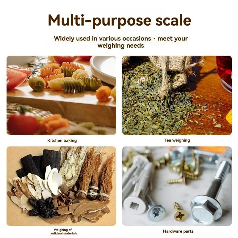 ترازوی دیجیتال آشپزخانه Amash™ - ترازوی آشپزخانه با دقت بالا بر حسب گرم و اونس، 6 واحد با عملکرد تارا، سطح استیل ضد زنگ، ایده آل برای پخت و پز - نقره ای و مشکی (شامل باتری) ترازوی دیجیتال آشپزخانه Amash™ - ترازوی آشپزخانه با دقت بالا بر حسب گرم و اونس، 6 واحد با عملکرد تارا، سطح استیل ضد زنگ، ایده آل برای پخت و پز - نقره ای و مشکی (شامل باتری)