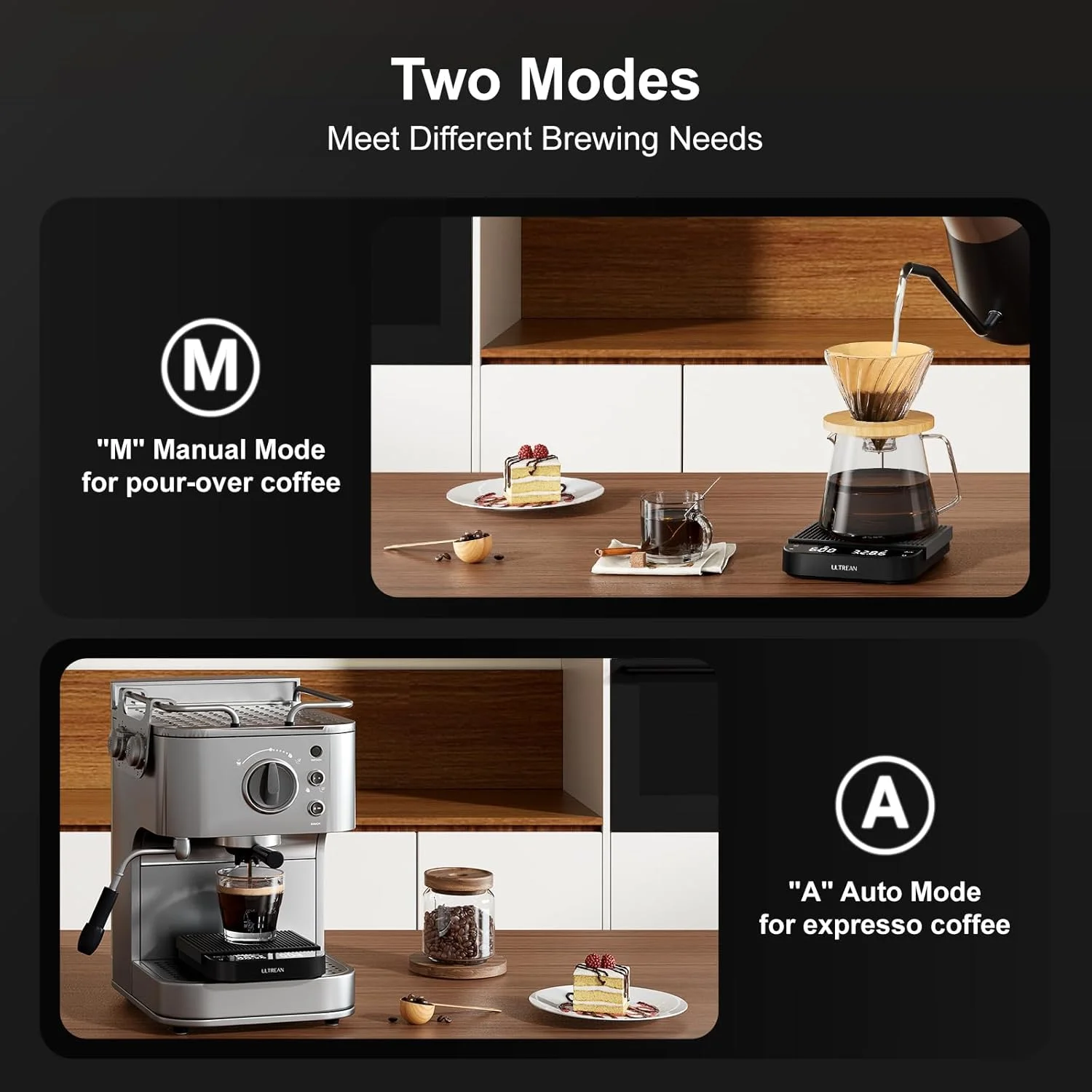 ترازوی قهوه التریان با تایمر، 3 کیلوگرم/0.1 گرم ترازوی اسپرسو قطره ای با دقت بالا با صفر کننده خودکار، ترازوی غذای آشپزخانه قابل شارژ با LED دیجیتال، سنسور لمسی و پوشش سیلیکونی، 6 واحد