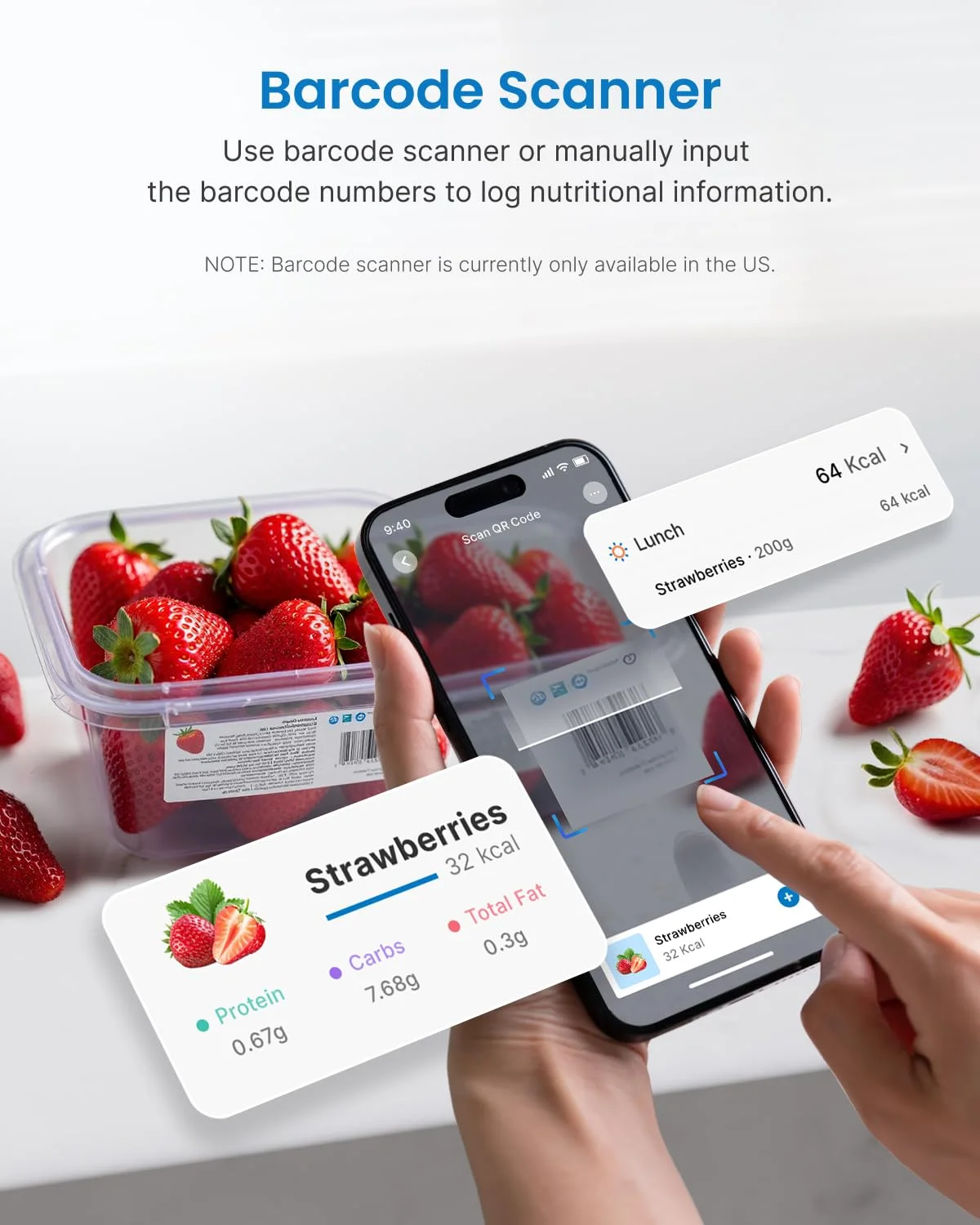 ترازوی آشپزخانه RENPHO، ترازوی غذا برای اندازه گیری اونس و گرم، ترازوی هوشمند پخت و پز کالری شمار با تایمر، تجزیه و تحلیل تغذیه با اپلیکیشن برای کاهش وزن کتو، سفید، 5 کیلوگرم ترازوی آشپزخانه RENPHO، ترازوی غذا برای اندازه گیری اونس و گرم، ترازوی هوشمند پخت و پز کالری شمار با تایمر، تجزیه و تحلیل تغذیه با اپلیکیشن برای کاهش وزن کتو، سفید، 5 کیلوگرم