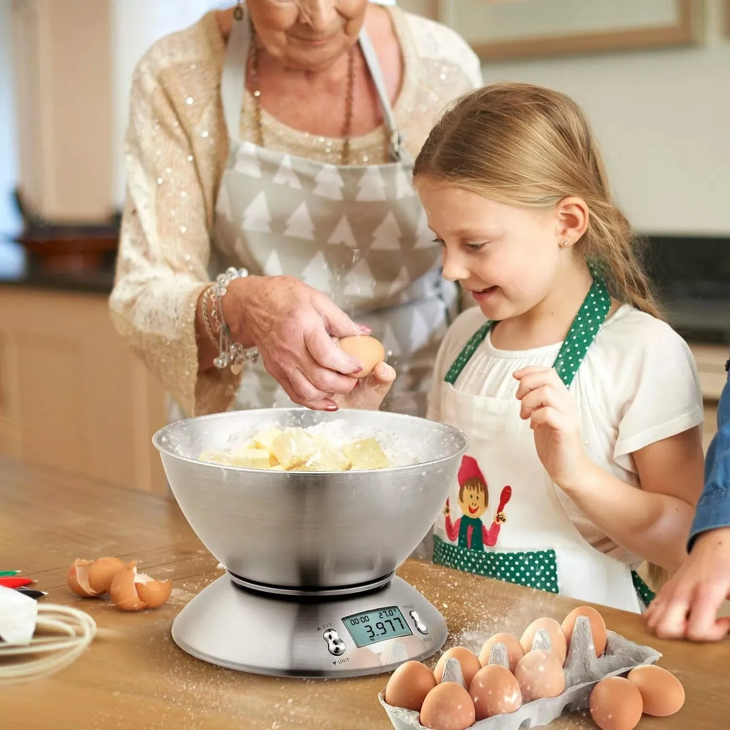 ترازوی دیجیتال آشپزخانه با کاسه استیل ضد زنگ جداشدنی | 5 کیلوگرم | حسگر دمای محیط | توزین دقیق | مدل S11 | نقره ای ترازوی دیجیتال آشپزخانه با کاسه استیل ضد زنگ جداشدنی | 5 کیلوگرم | حسگر دمای محیط | توزین دقیق | مدل S11 | نقره ای