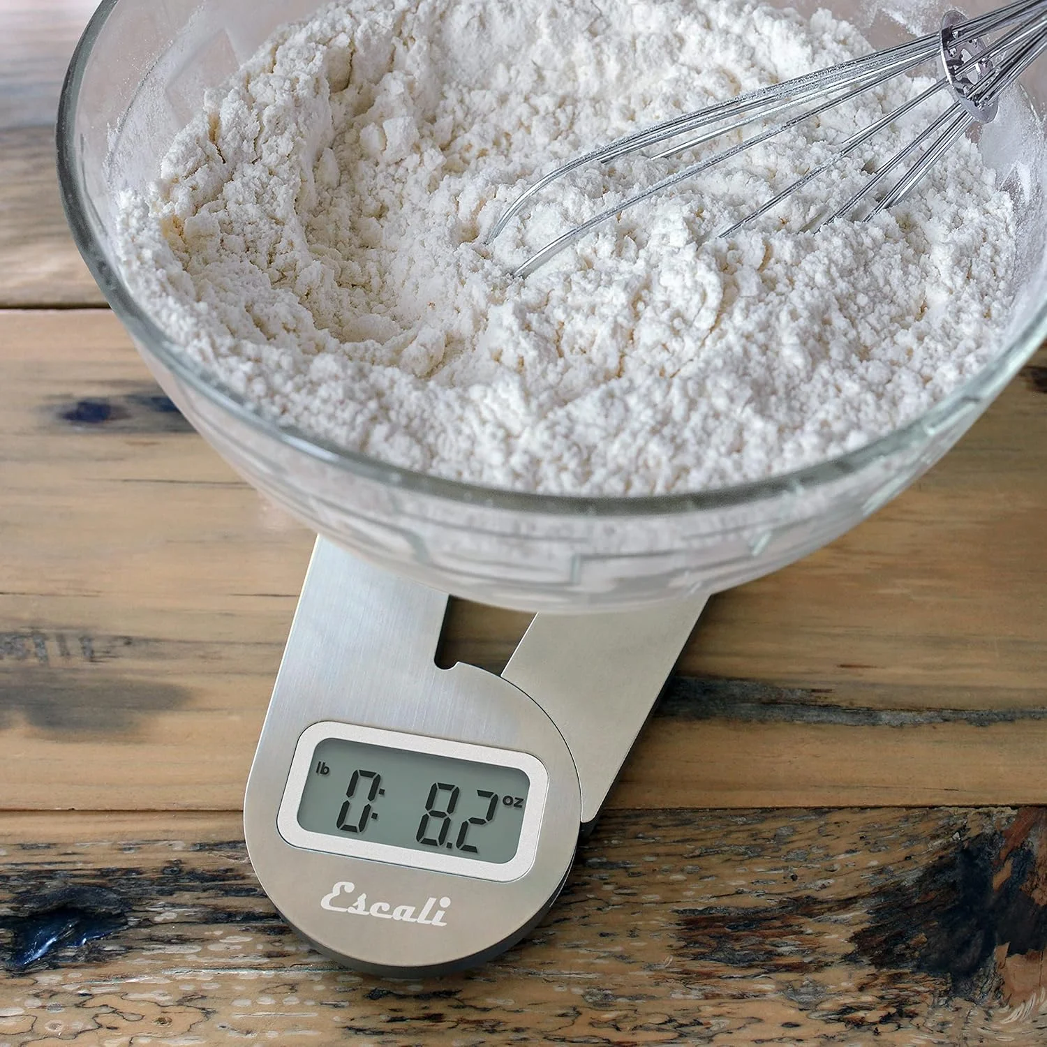 ترازوی آشپزخانه جمع و جور Escali F115، 5 کیلوگرم/11 پوند، استیل ضد زنگ