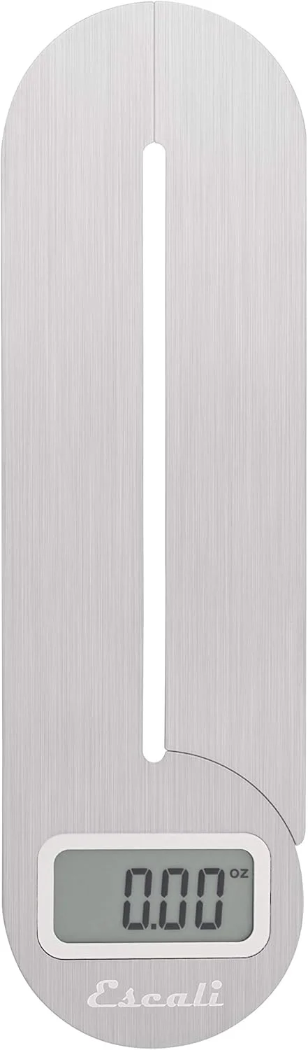 ترازوی آشپزخانه جمع و جور Escali F115، 5 کیلوگرم/11 پوند، استیل ضد زنگ