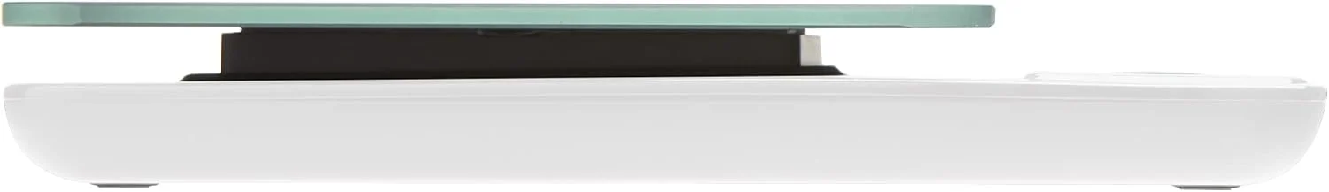 ترازوی آشپزخانه شیشه ای تیلور با دکمه های کنترل لمسی، ظرفیت 5 کیلوگرم، نقره ای