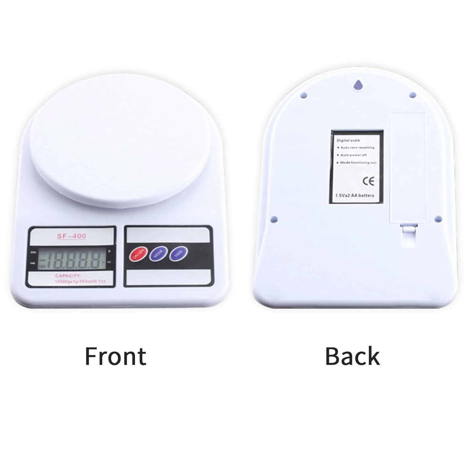 ترازوی آشپزخانه دیجیتال Nayubo، اندازه گیری وزن الکترونیکی غذا به گرم و اونس برای پخت و پز، شیرینی پزی، کاهش وزن با عملکرد تارا، صفحه نمایش LCD، پلاستیکی (سفید) ترازوی آشپزخانه دیجیتال Nayubo، اندازه گیری وزن الکترونیکی غذا به گرم و اونس برای پخت و پز، شیرینی پزی، کاهش وزن با عملکرد تارا، صفحه نمایش LCD، پلاستیکی (سفید)